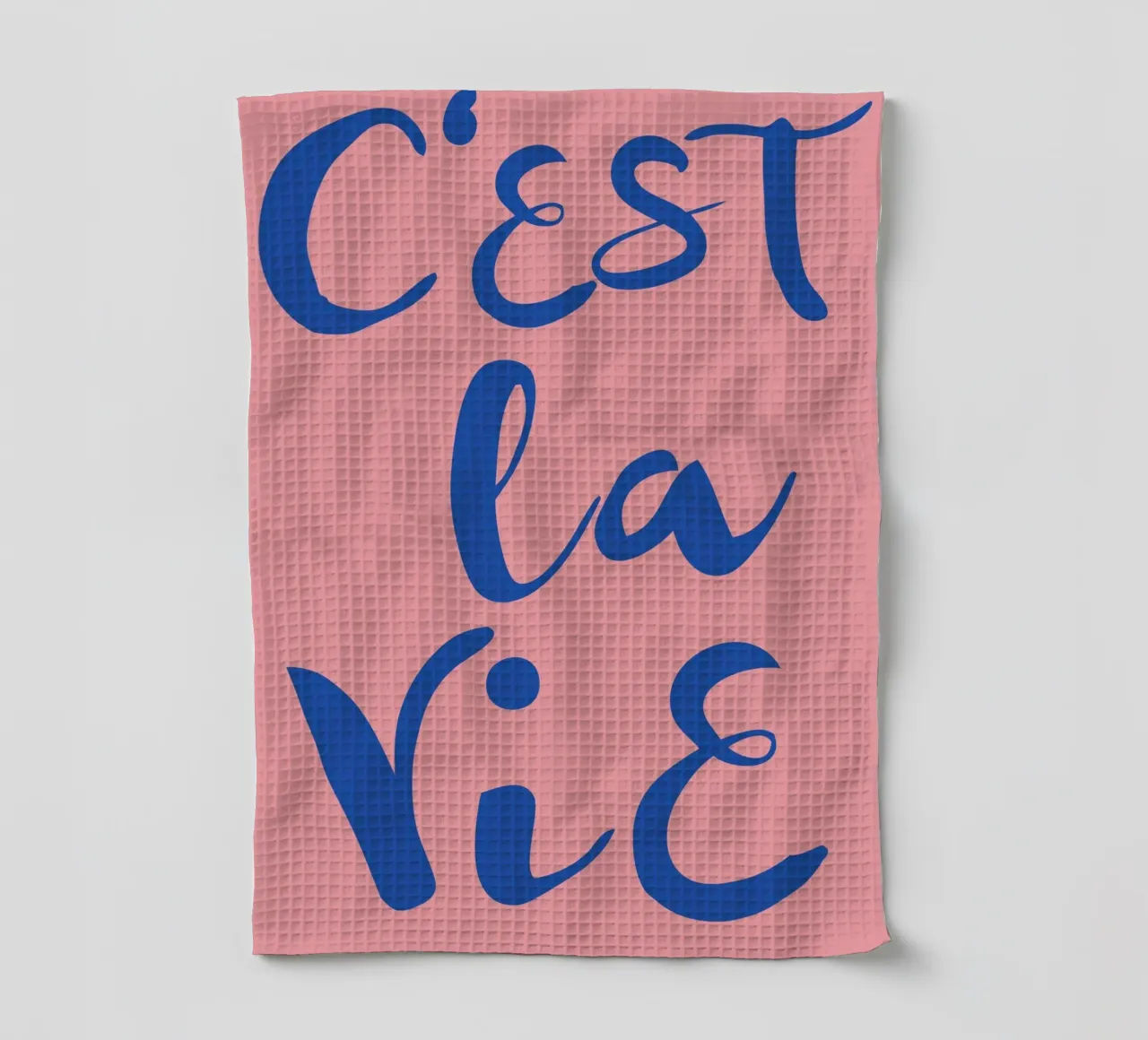 "C'est La Vie" Retro Psychedelic Abstrakte Pop Art Druck Geschirrtuch von NorwesClub