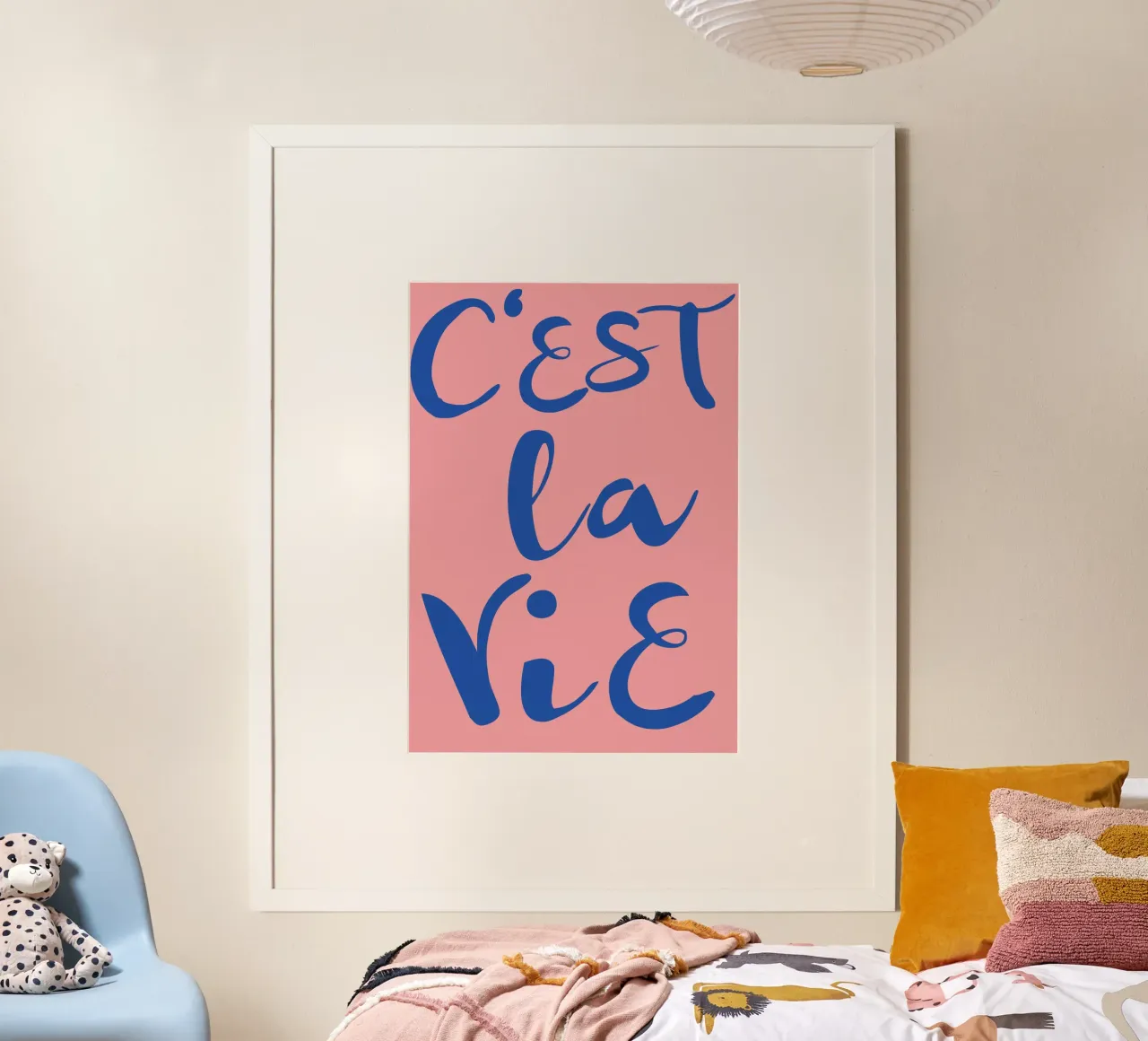 "C'est La Vie" Retro Psychedelic Abstract Pop Art Print hahnemühle by NorwesClub