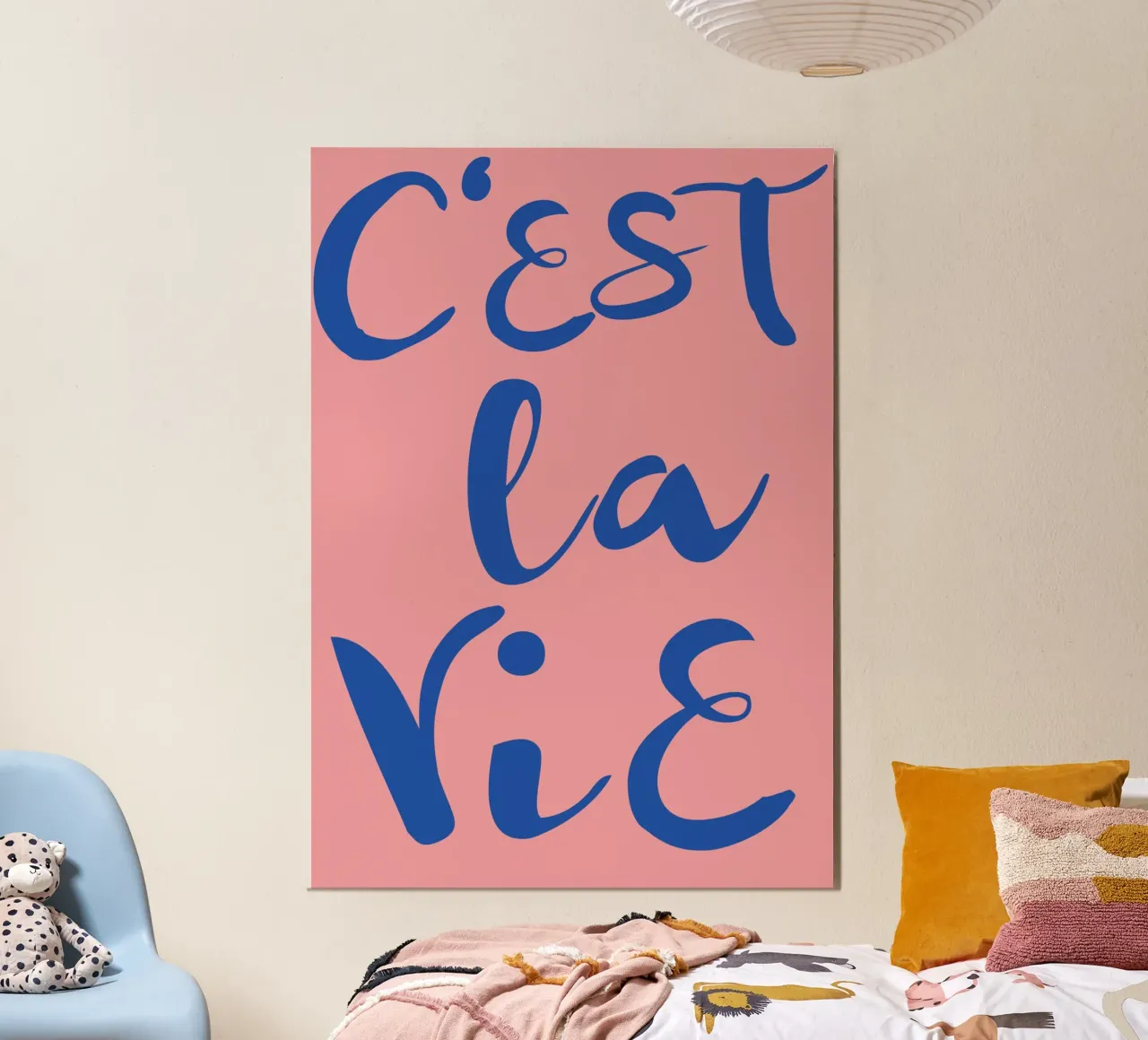 "C'est La Vie" Retro Psychedelic Abstract Pop Art Print hahnemühle de NorwesClub