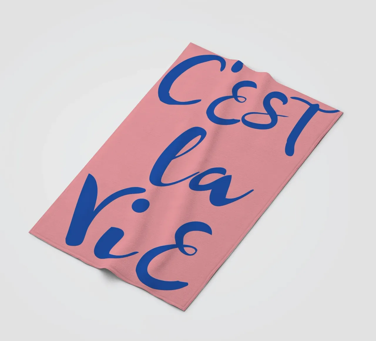"C'est La Vie" Retro Psychedelic Abstract Pop Art Print fleece blanket by NorwesClub