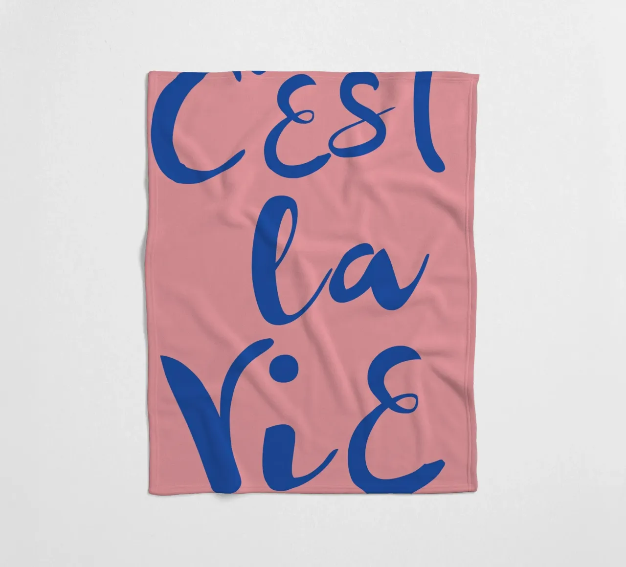 "C'est La Vie" Retro Psychedelic Abstract Pop Art Print fleece blanket by NorwesClub