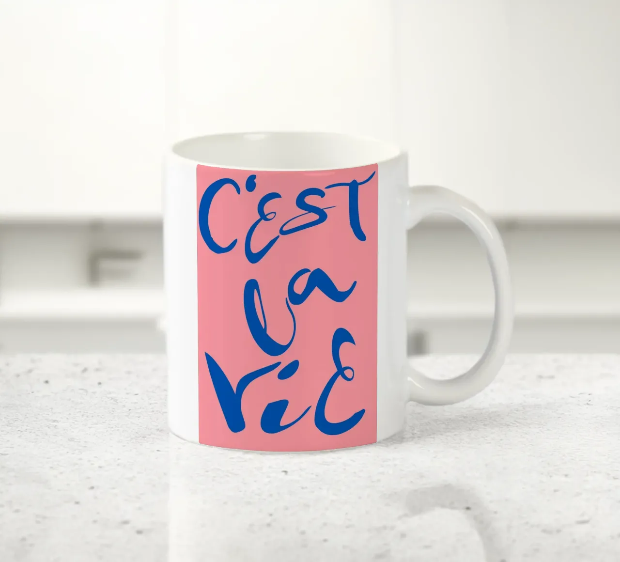"Blueberry Faygo" Pop Art astratta liquida retrò e groovy tazza in ceramica da NorwesClub