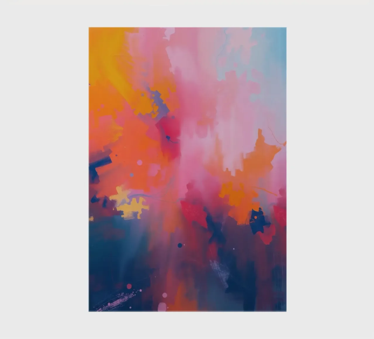 abstract artwork in vibrant hues capturing the essence notebook by DesignDoodle
