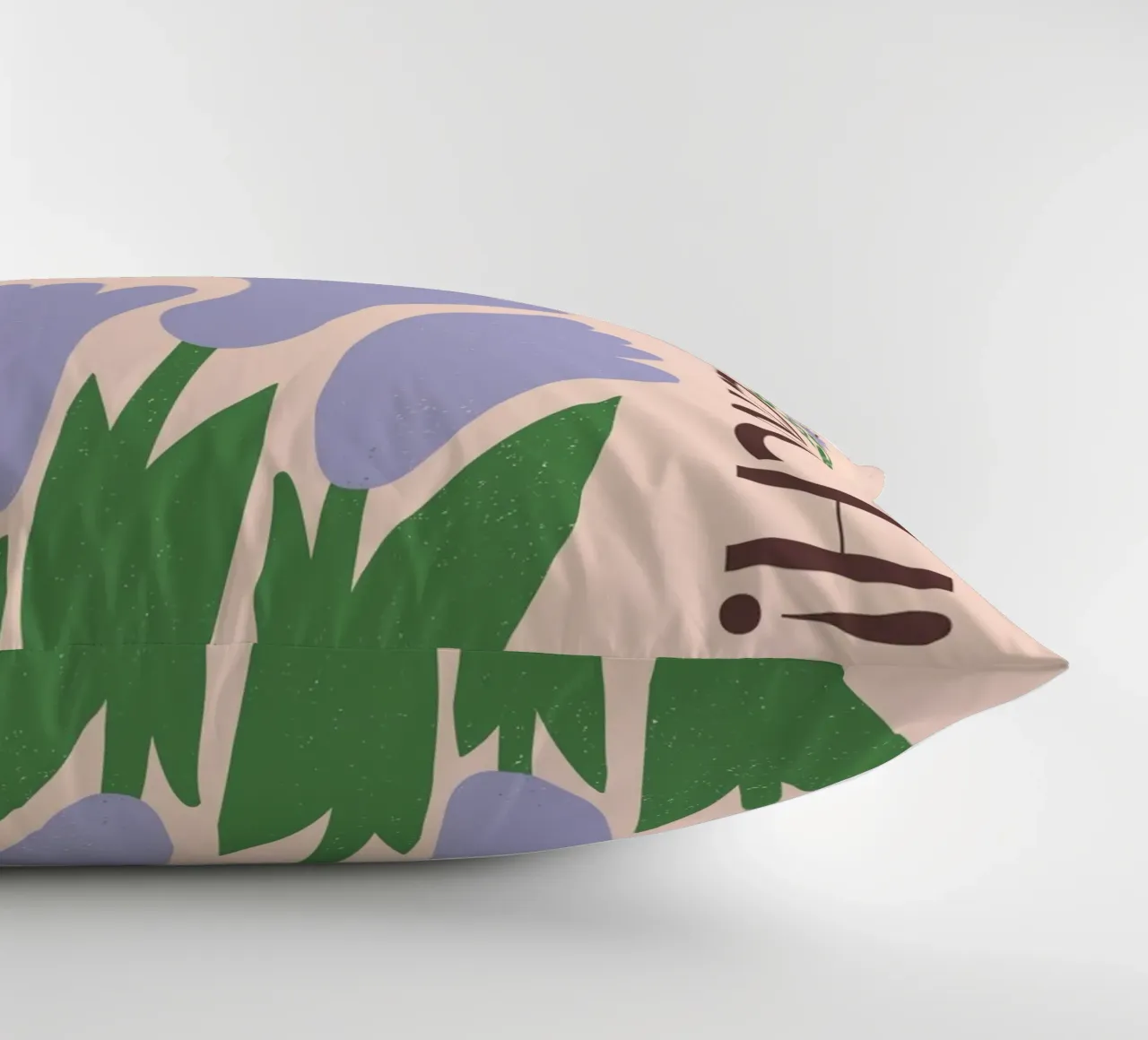 "Amore" Retro Floral Pink Tulip Pop Art Natura morta cuscino da NorwesClub