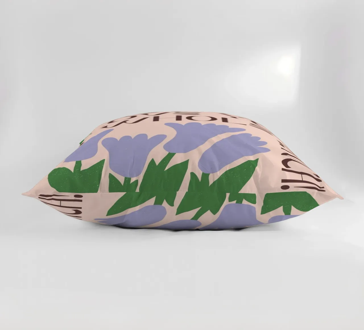"Amore" Retro Floral Pink Tulip Pop Art Natura morta cuscino da NorwesClub