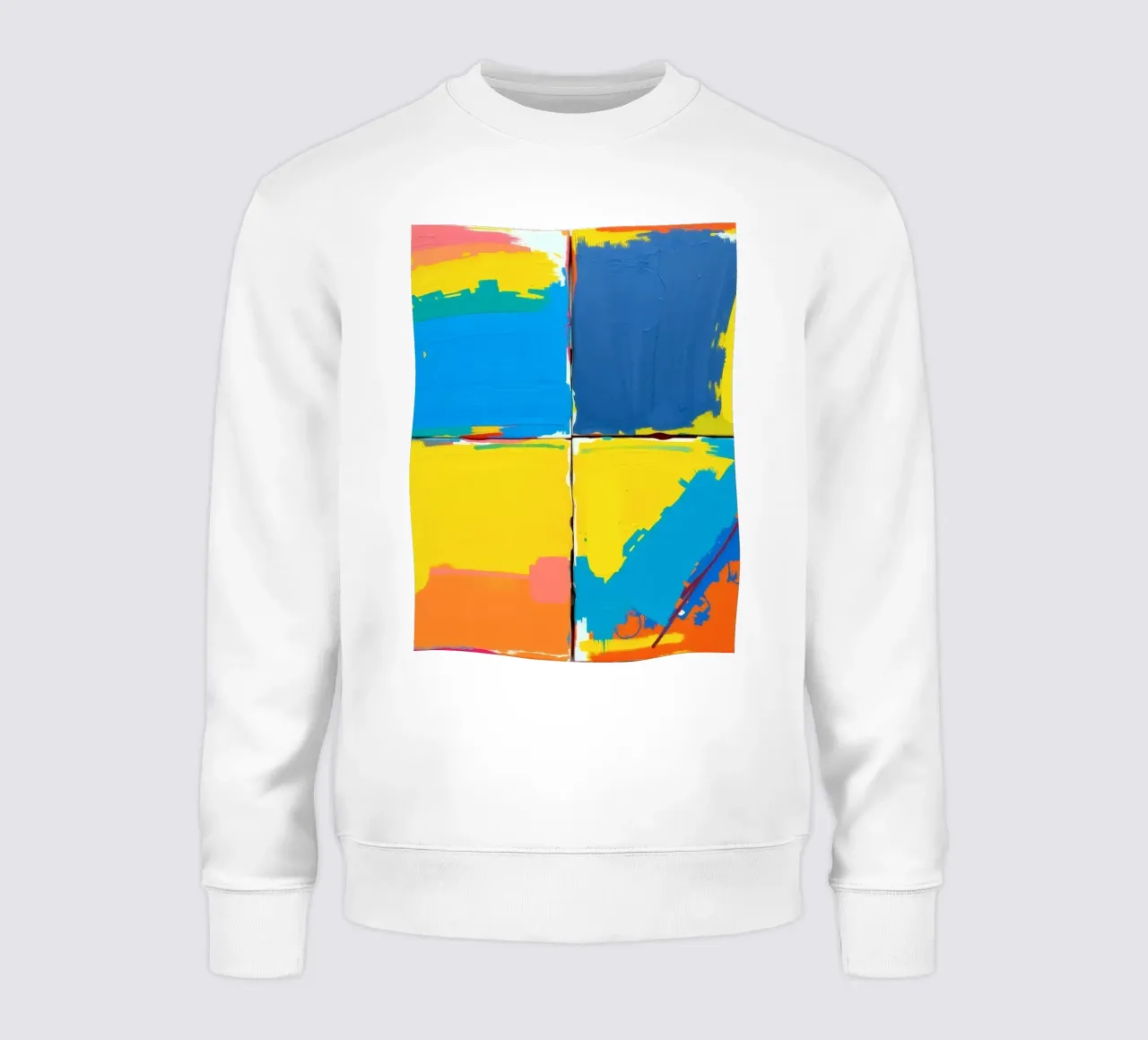 pittura astratta con pennellate decise felpa da DesignDoodle