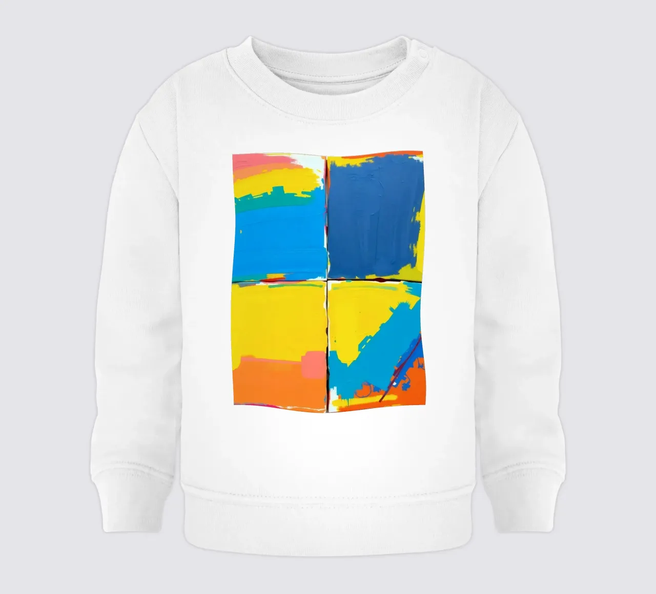 pittura astratta con pennellate decise felpa neonato da DesignDoodle