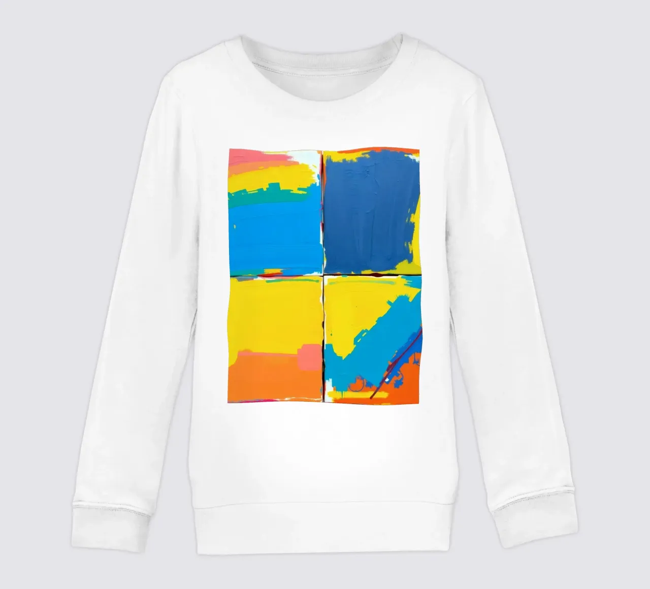 pittura astratta con pennellate decise felpa bambino da DesignDoodle
