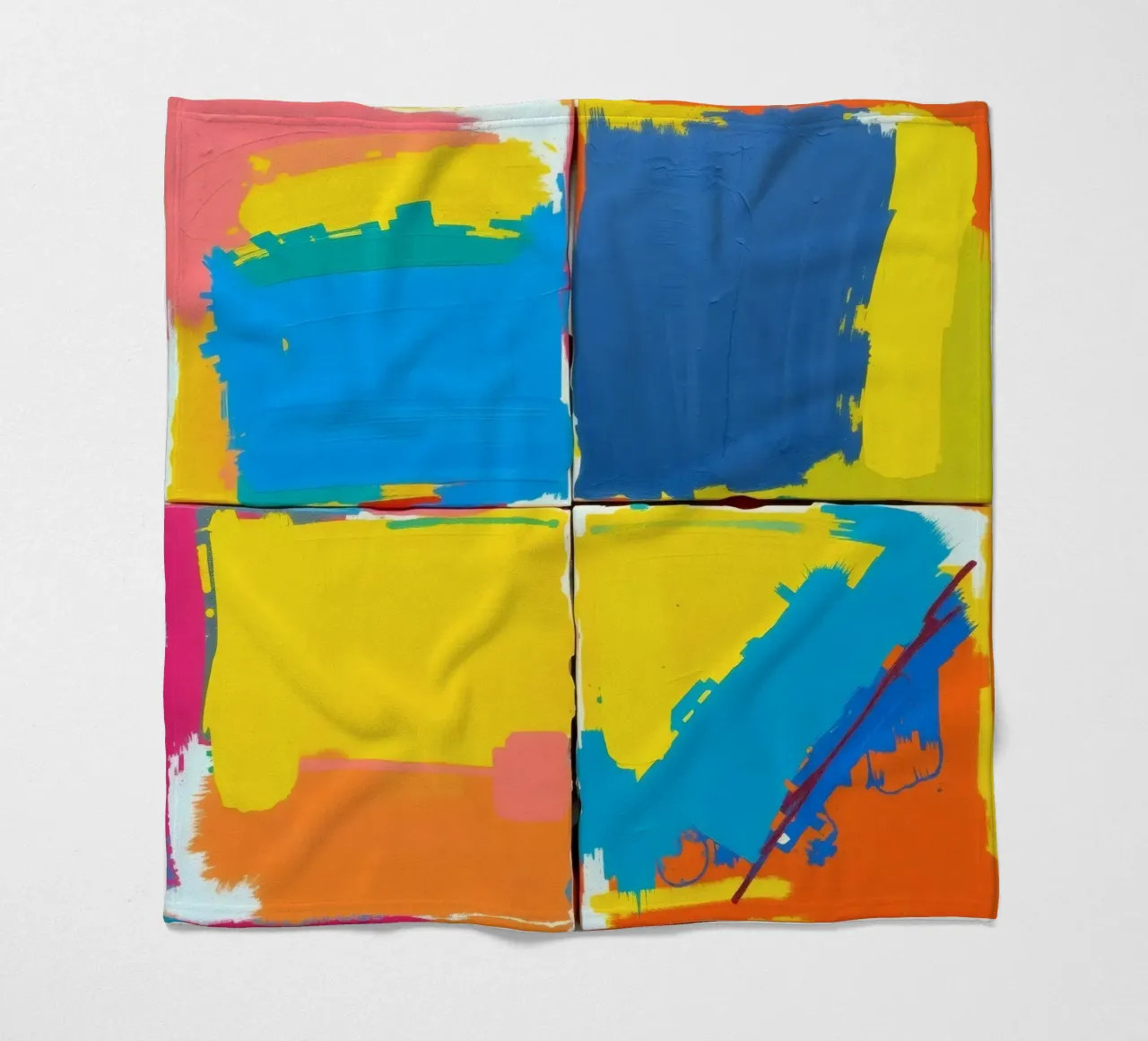 pittura astratta con pennellate decise coperta in pile da DesignDoodle