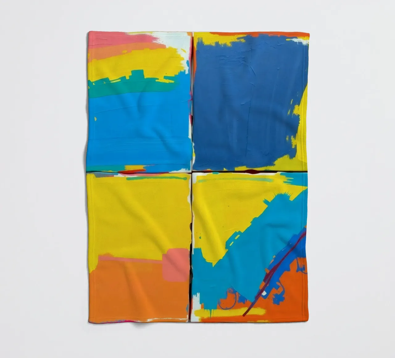 pittura astratta con pennellate decise coperta in pile da DesignDoodle
