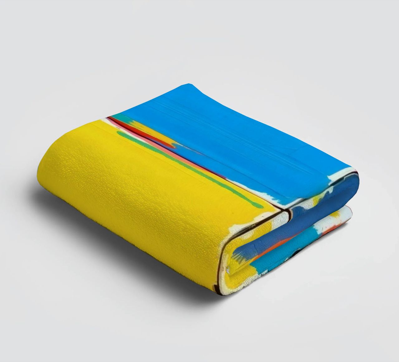 abstrakte Malerei mit kräftigen Pinselstrichen Handtuch von DesignDoodle