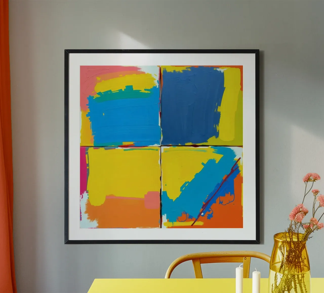 pittura astratta con pennellate decise carta hahnemühle da DesignDoodle