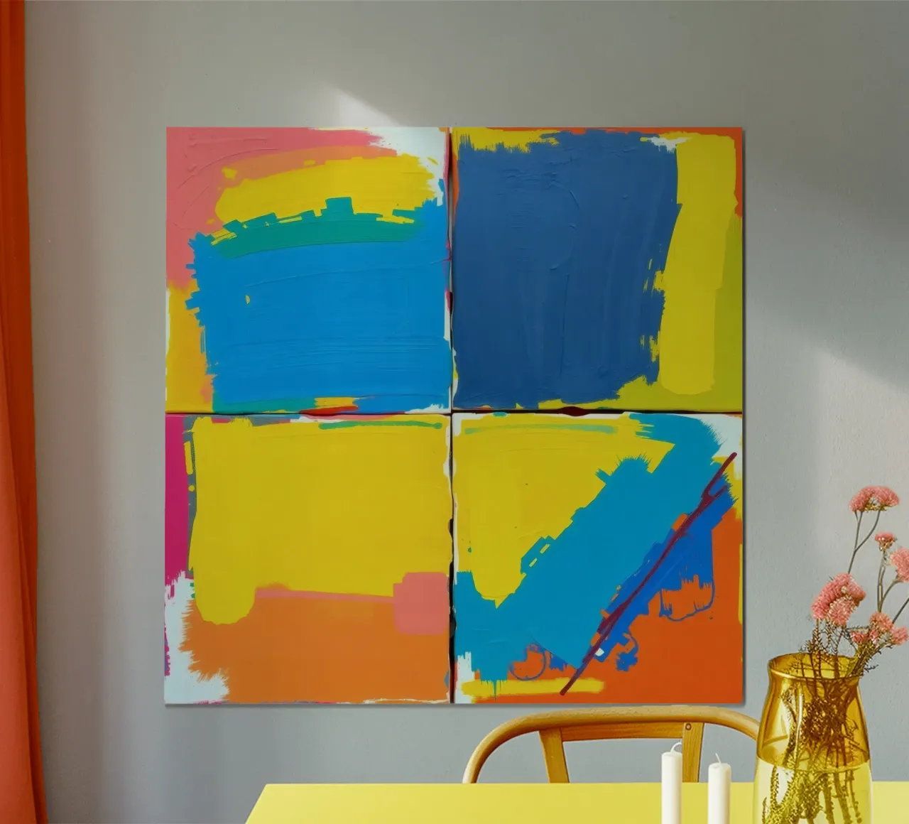 pittura astratta con pennellate decise carta hahnemühle da DesignDoodle
