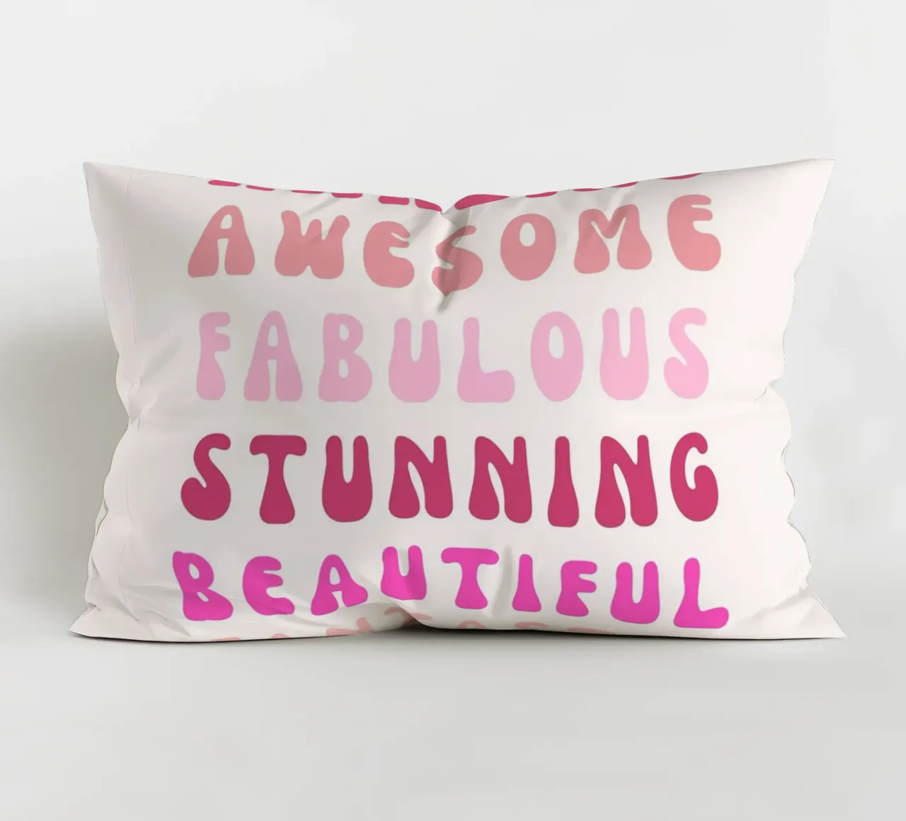Affermazione retrò "You Are Super Amazing" Pop Art rosa cuscino da NorwesClub