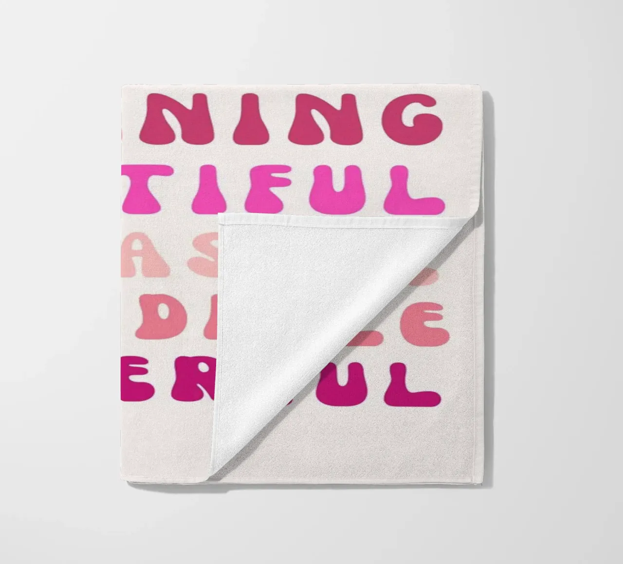 Affermazione retrò "You Are Super Amazing" Pop Art rosa telo mare da NorwesClub
