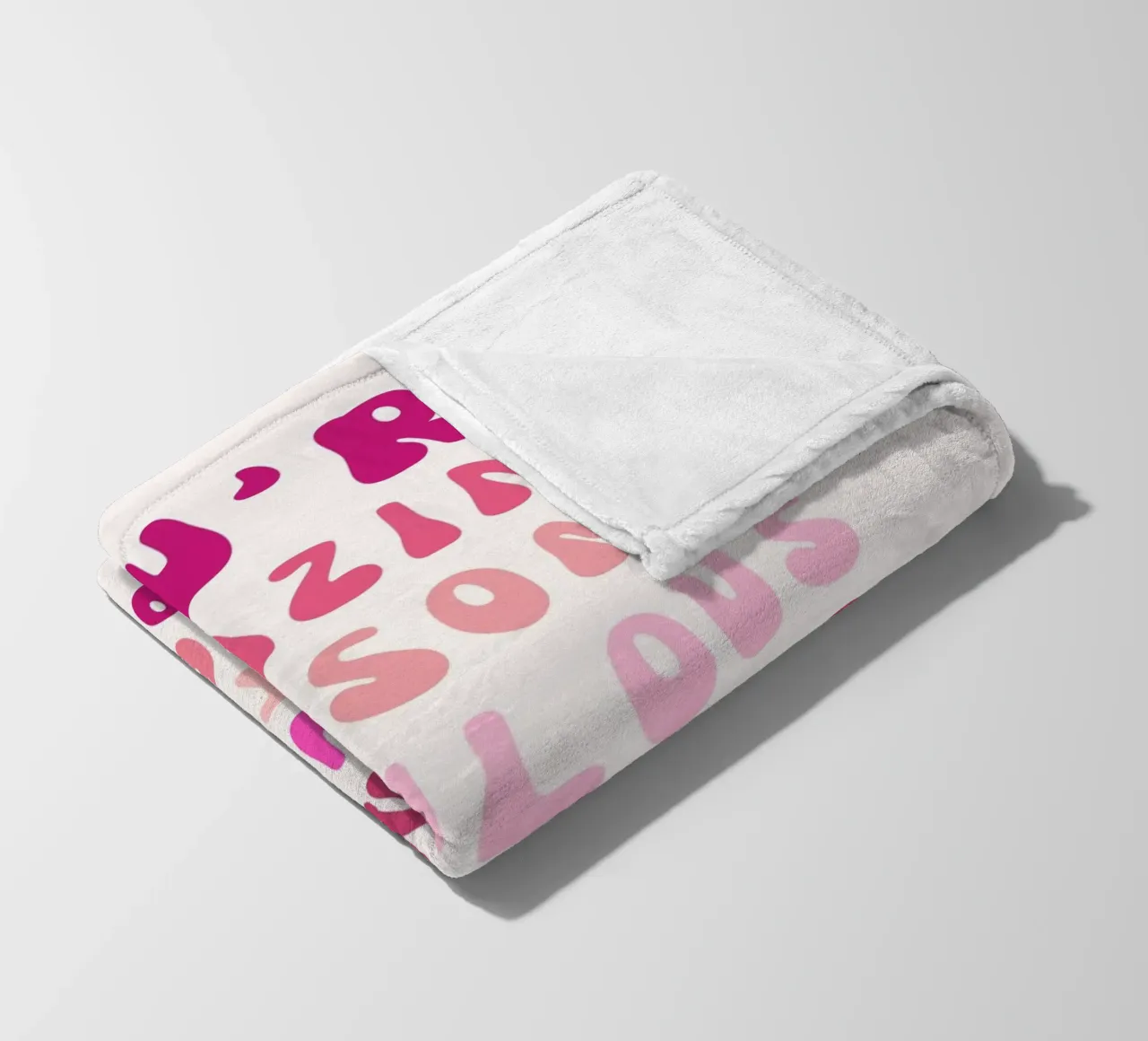 Affermazione retrò "You Are Super Amazing" Pop Art rosa coperta in pile da NorwesClub