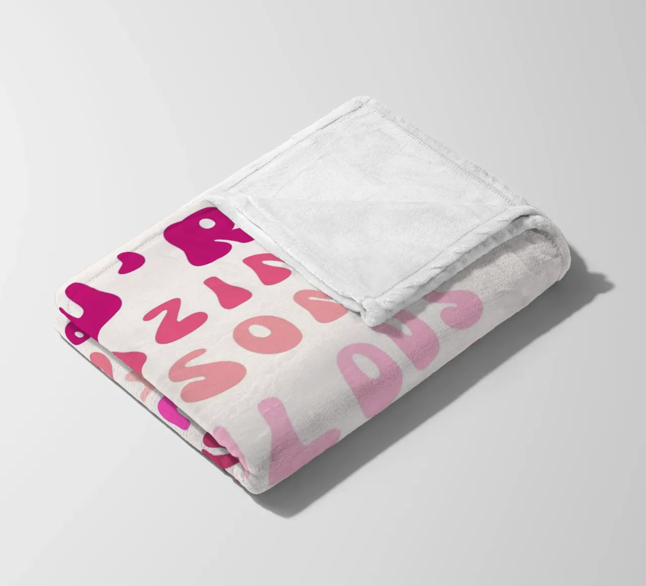 Affermazione retrò "You Are Super Amazing" Pop Art rosa coperta in pile da NorwesClub
