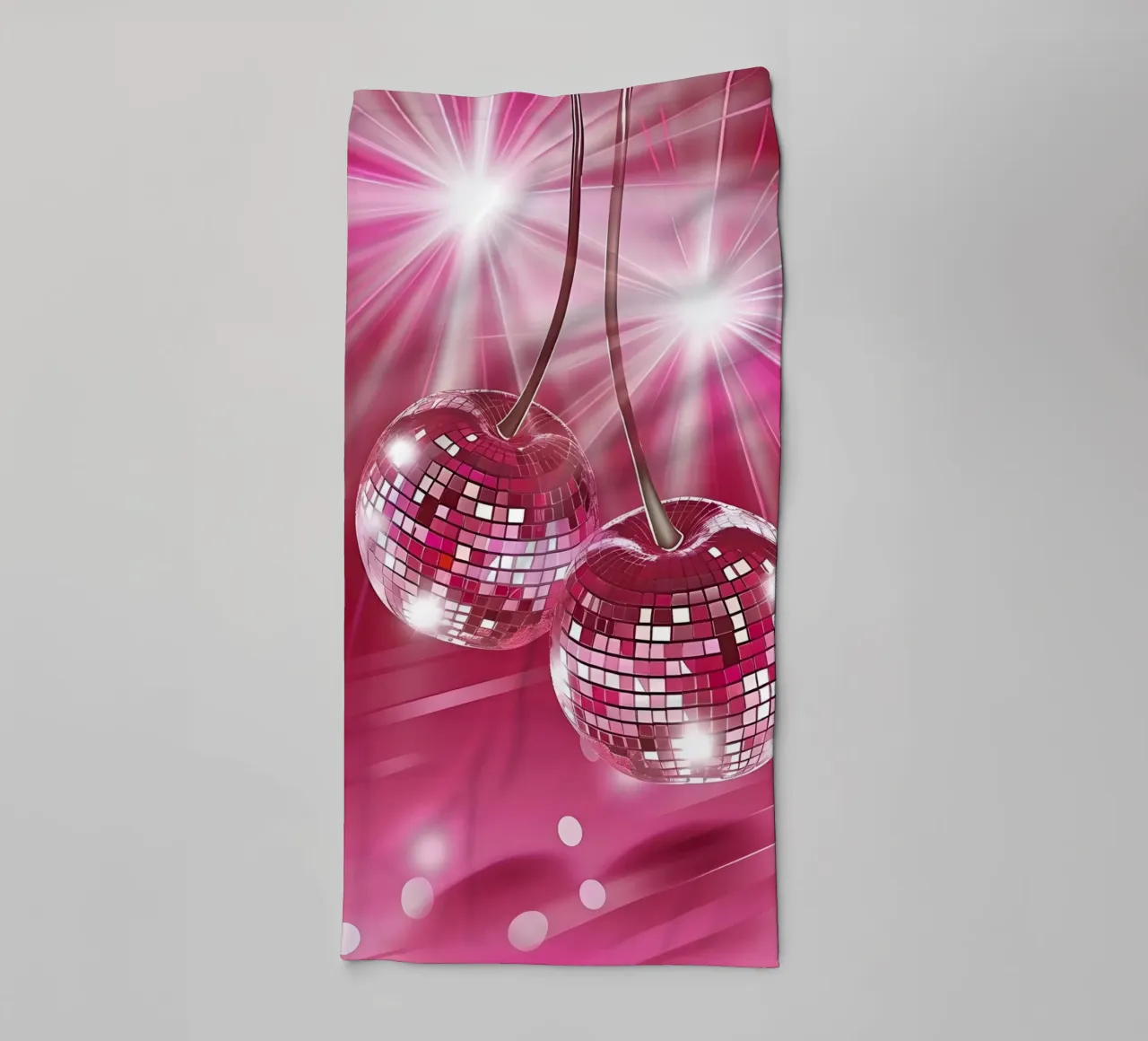 Ballo da discoteca rosa Retro anni '70 Glamour Pop Art Party Print asciugamano da bagno da NorwesClub
