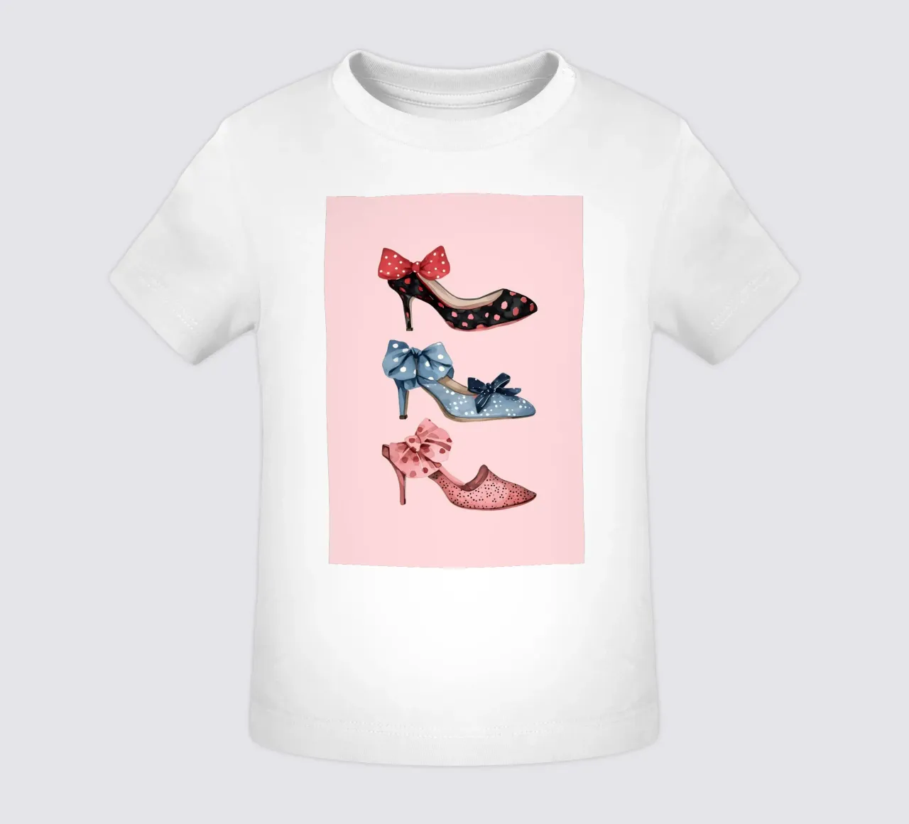Scarpe con plateau retrò anni '70 Moda Pop Art Print maglietta neonato da NorwesClub
