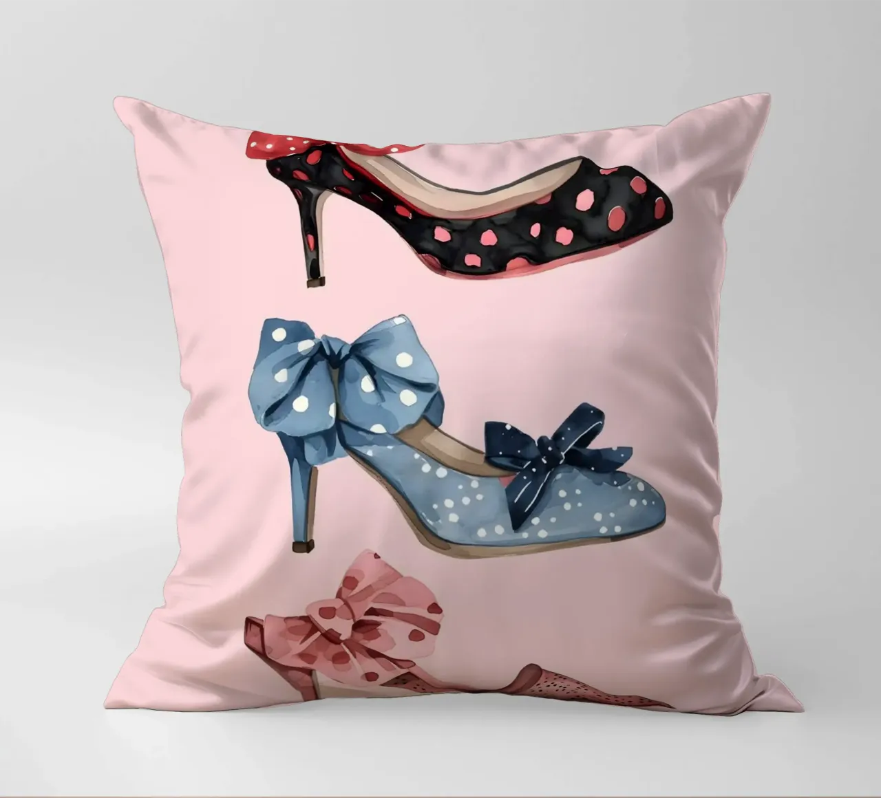 Scarpe con plateau retrò anni '70 Moda Pop Art Print cuscino da NorwesClub