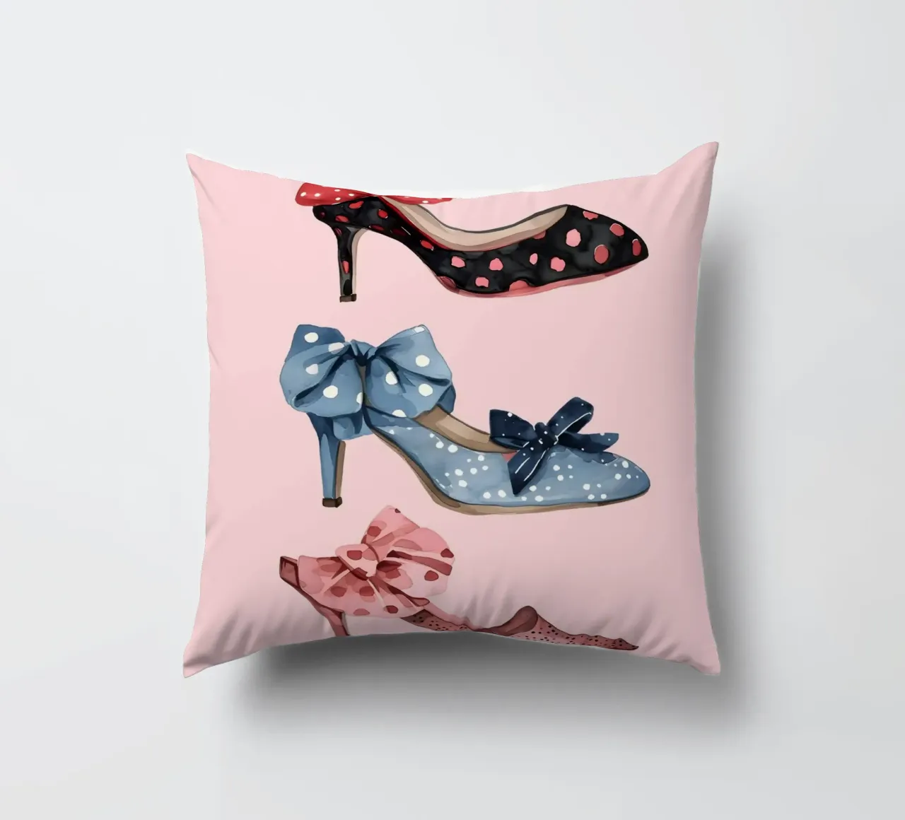 Scarpe con plateau retrò anni '70 Moda Pop Art Print cuscino da NorwesClub