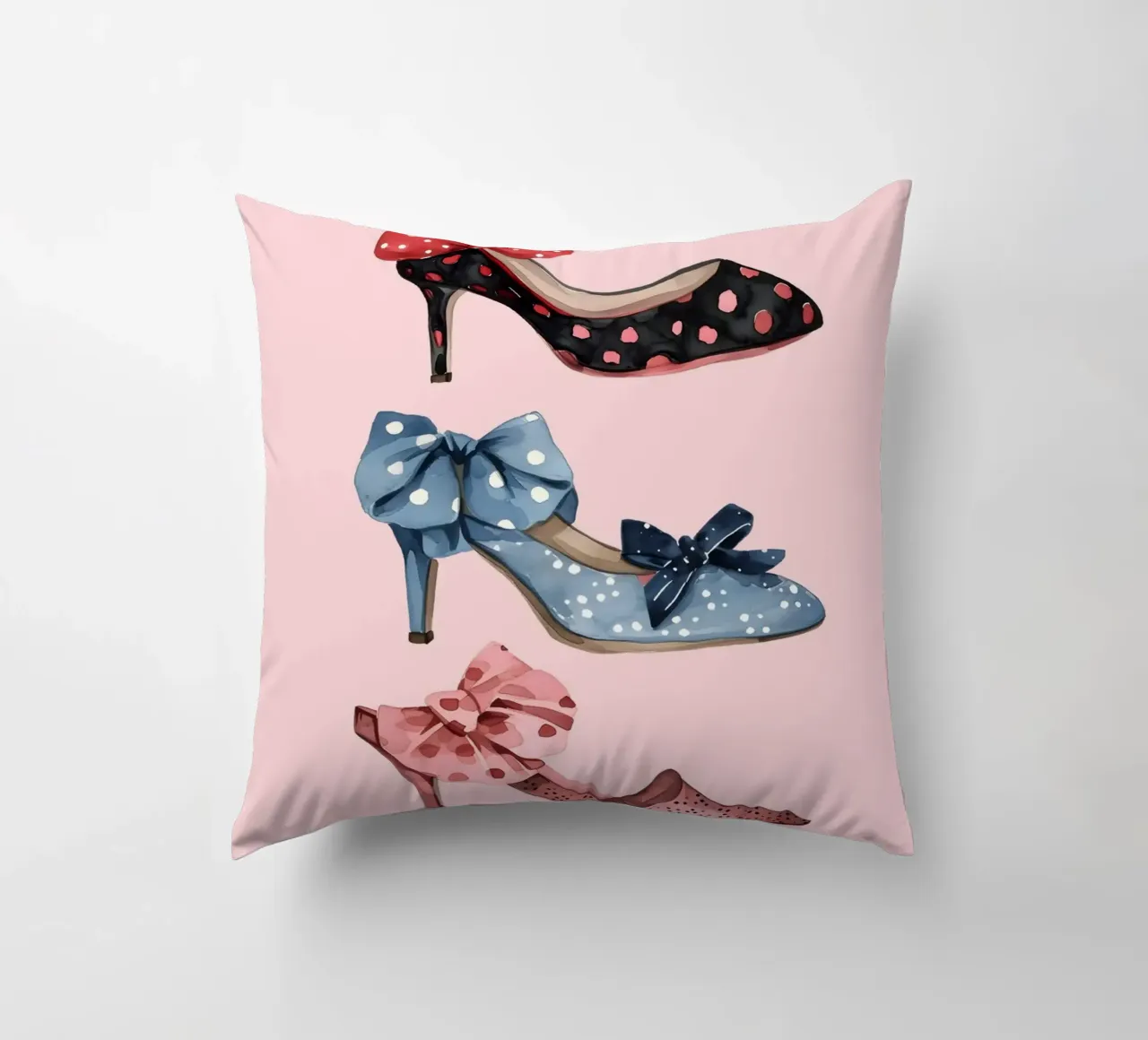 Scarpe con plateau retrò anni '70 Moda Pop Art Print cuscino da NorwesClub