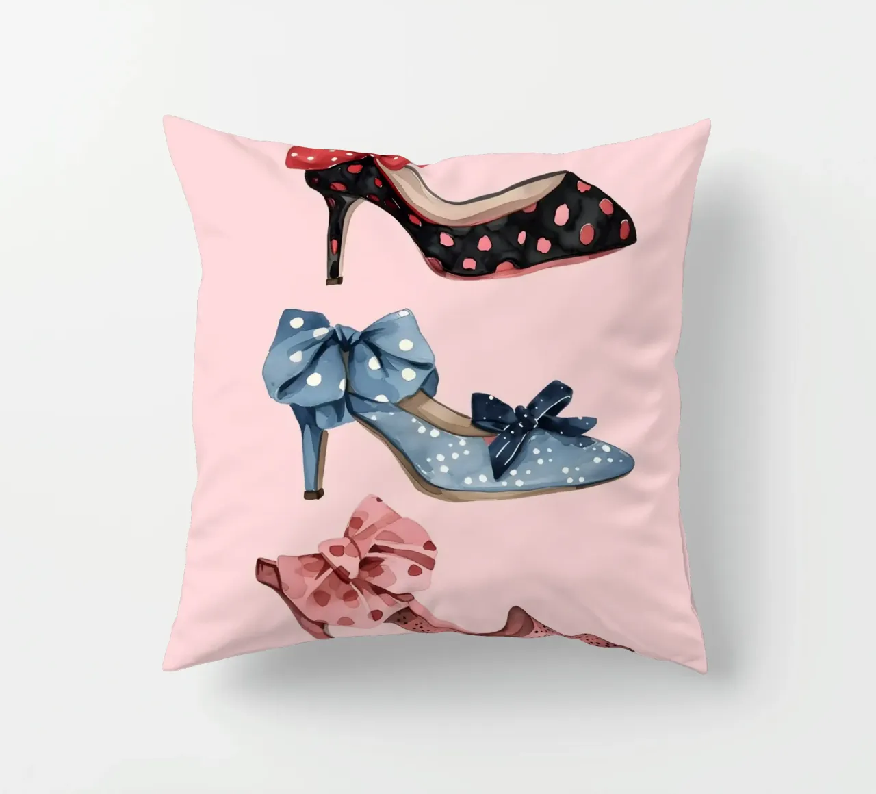 Scarpe con plateau retrò anni '70 Moda Pop Art Print cuscino da NorwesClub