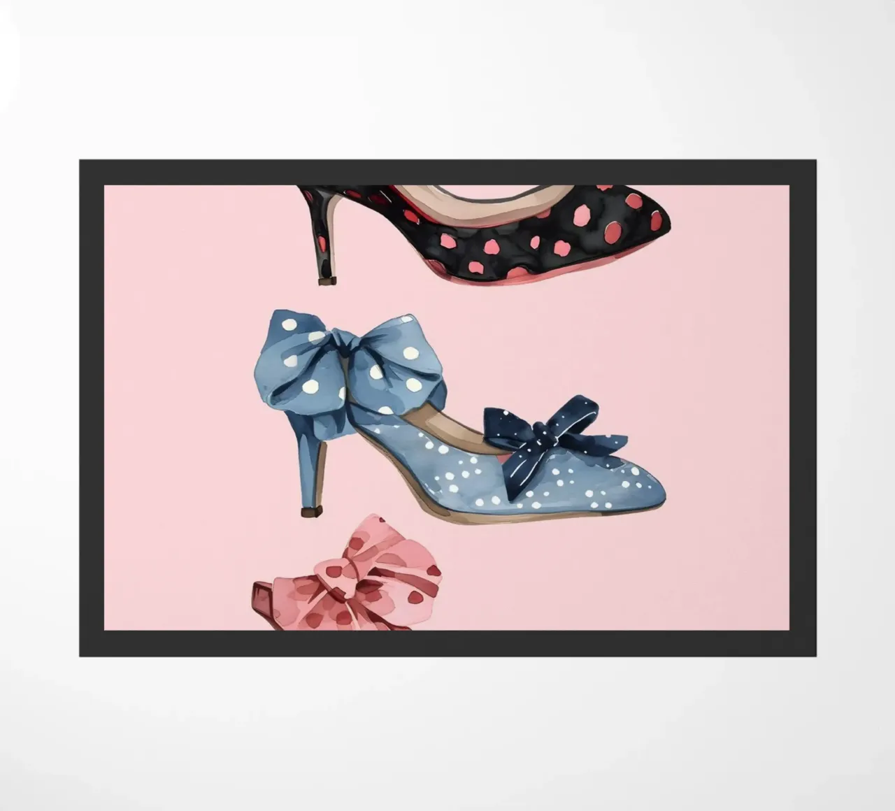 Scarpe con plateau retrò anni '70 Moda Pop Art Print zerbino da NorwesClub
