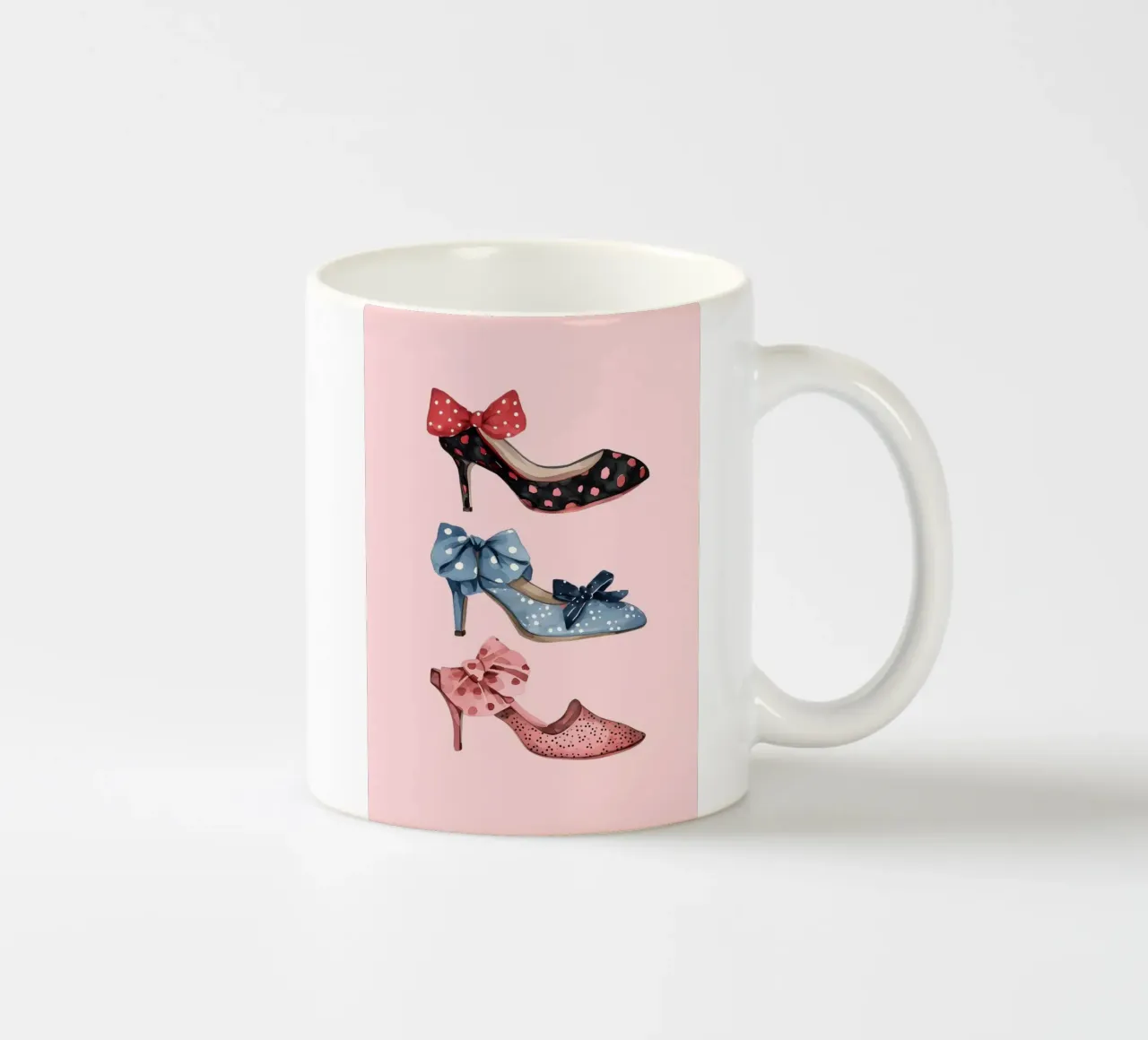 Scarpe con plateau retrò anni '70 Moda Pop Art Print tazza in ceramica da NorwesClub