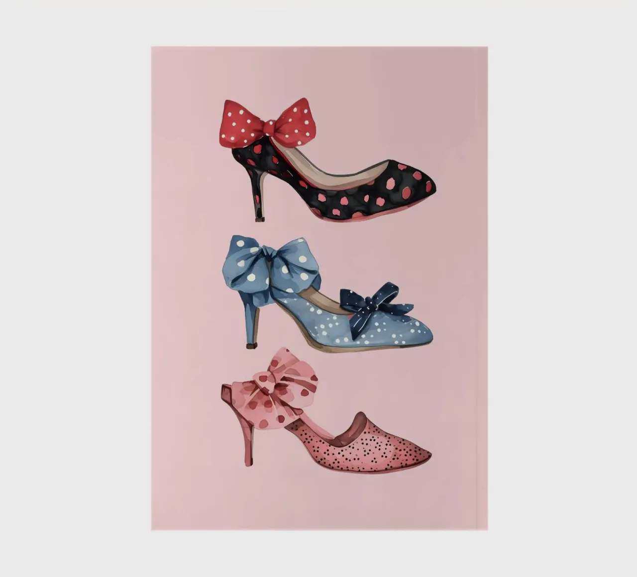 Scarpe con plateau retrò anni '70 Moda Pop Art Print diario da NorwesClub