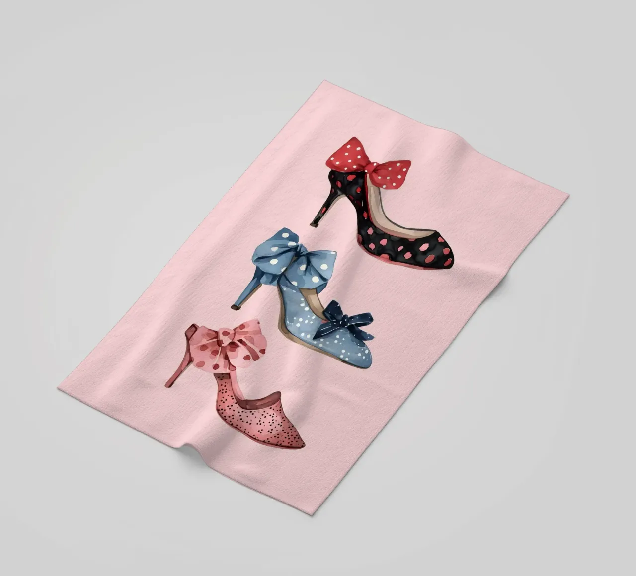 Scarpe con plateau retrò anni '70 Moda Pop Art Print telo mare da NorwesClub