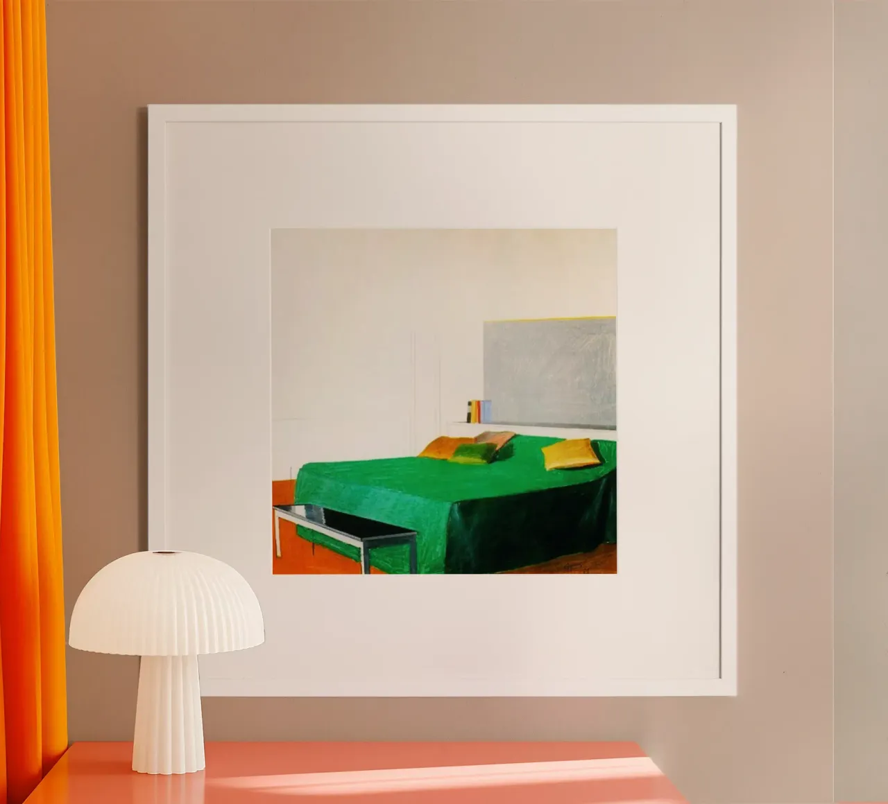 Camera da letto , 1966 carta hahnemühle da khanrosie