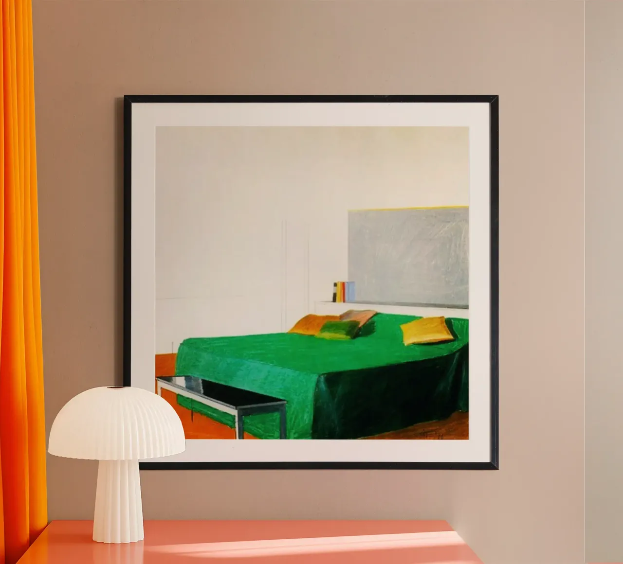 Camera da letto , 1966 carta hahnemühle da khanrosie
