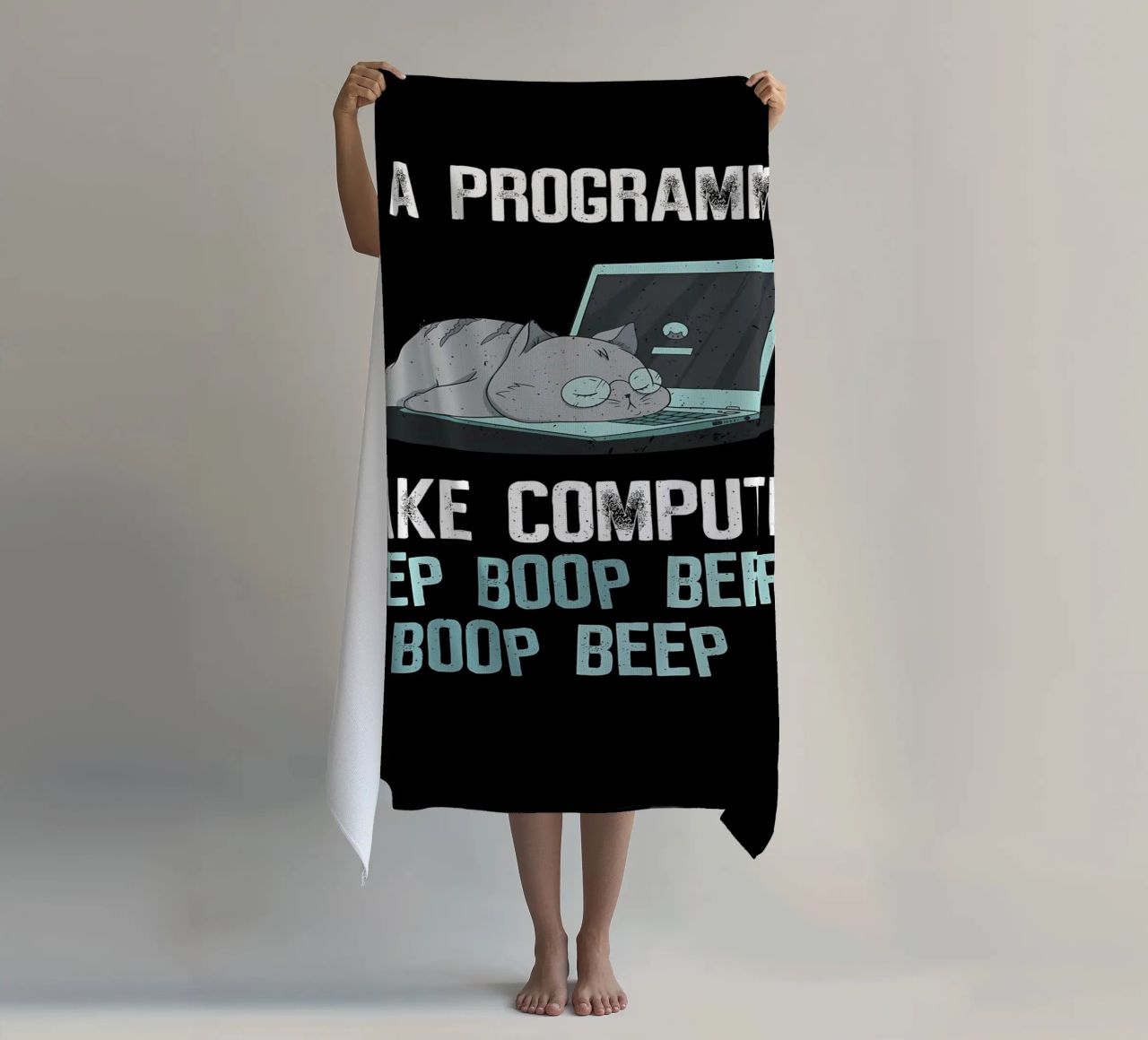 programmatore di occhiali per computer portatili telo mare da Quinten Tibbetts-Minimalist