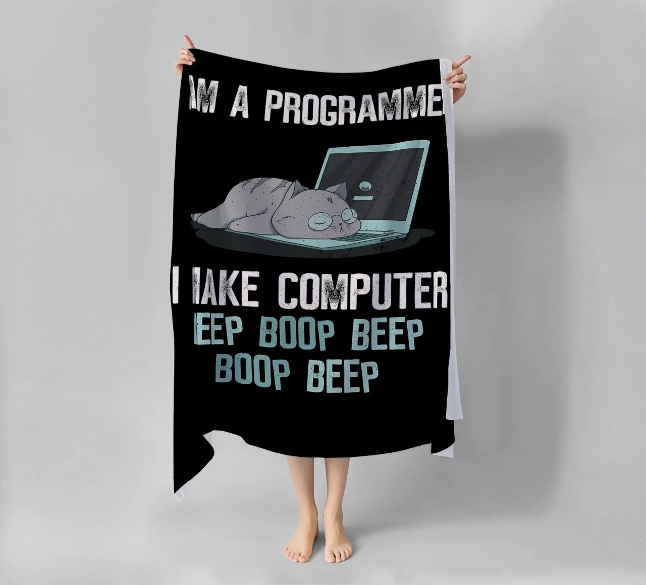 programmatore di occhiali per computer portatili telo mare da Quinten Tibbetts-Minimalist