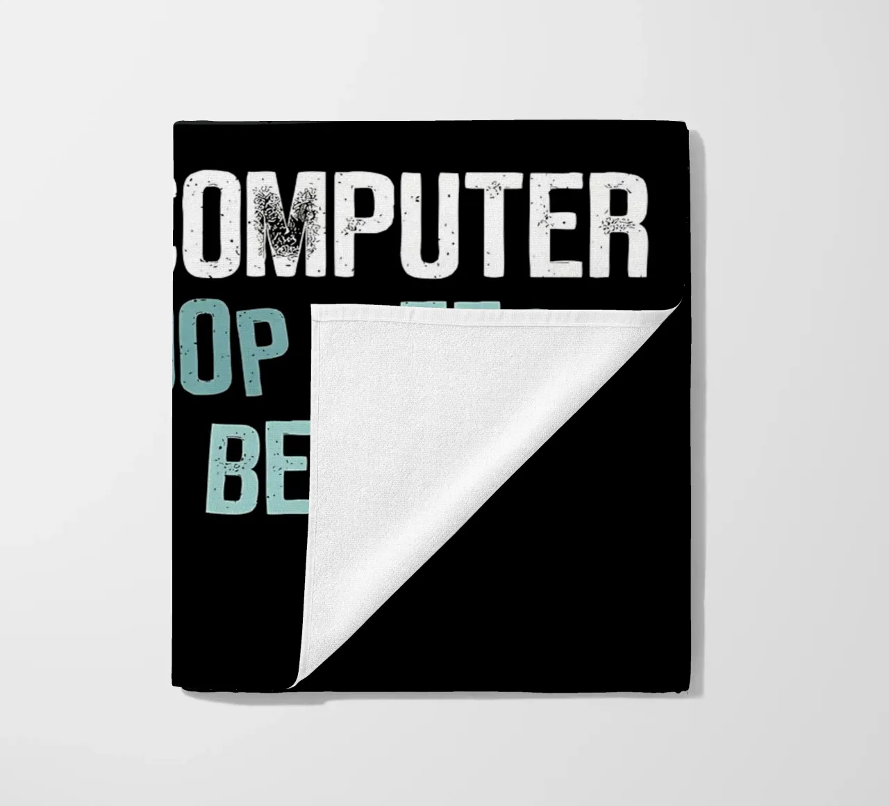 cat laptop glasses programmer serviette de plage de Quinten Tibbetts-Minimalist