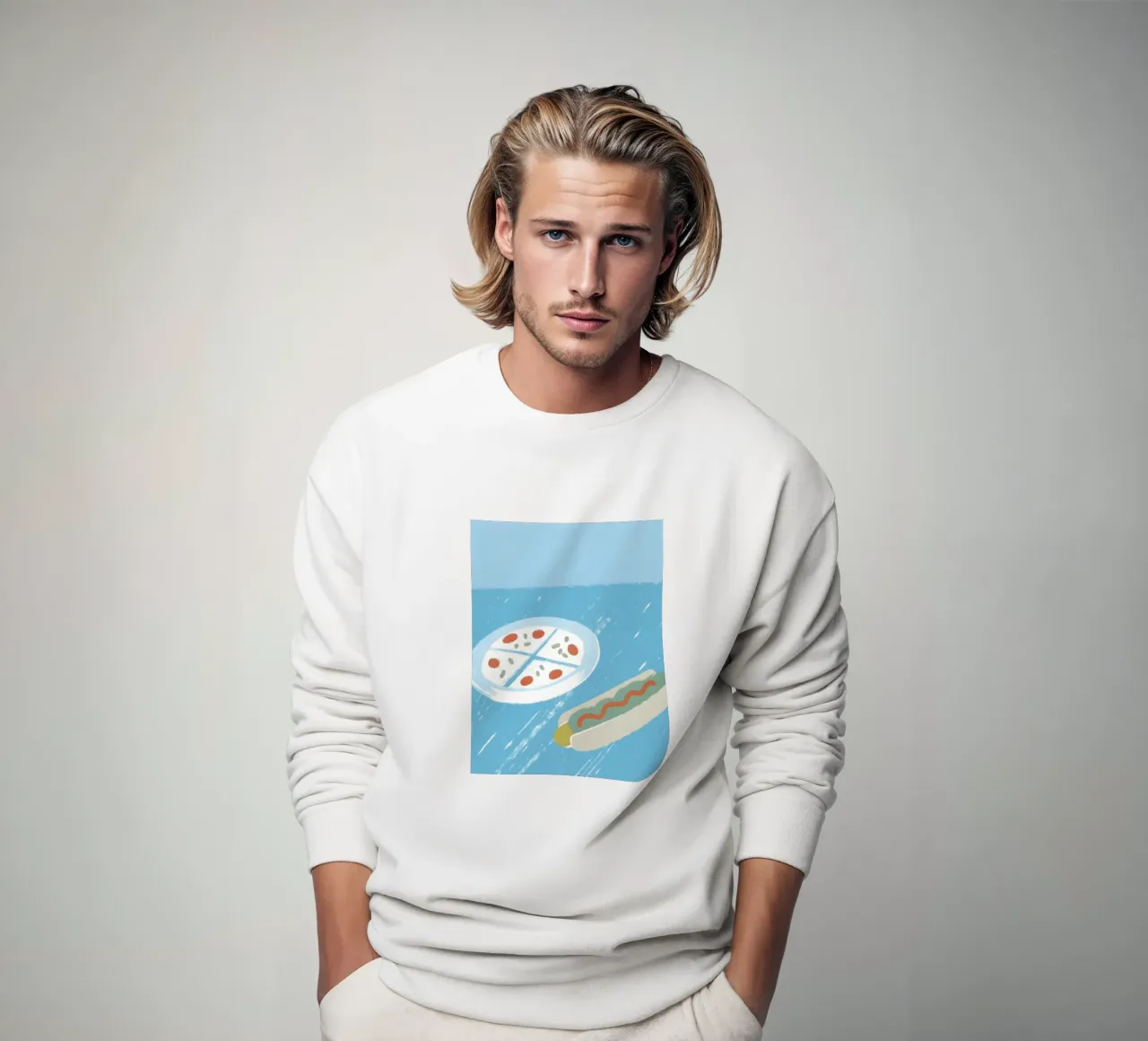 Pizza And Hotdog felpa da PERSONAL TOUCH