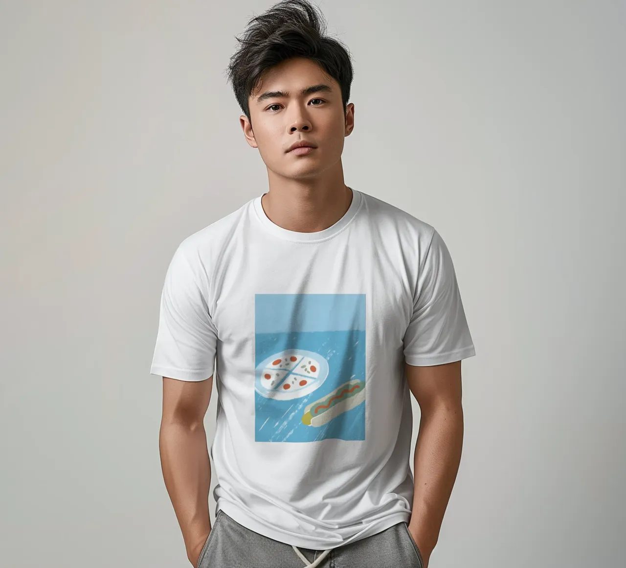 Pizza And Hotdog t-shirt da PERSONAL TOUCH