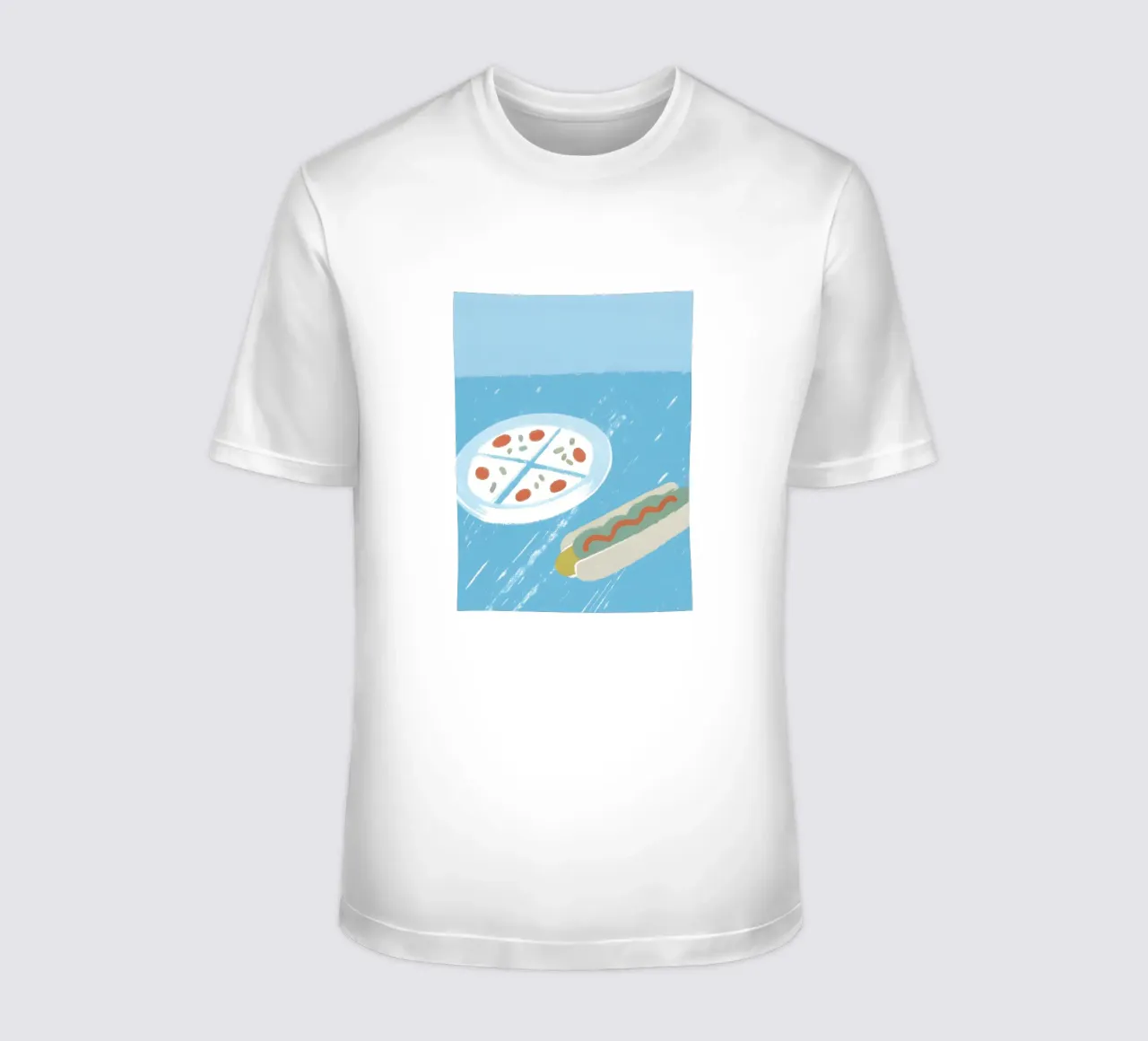 Pizza And Hotdog t-shirt da PERSONAL TOUCH