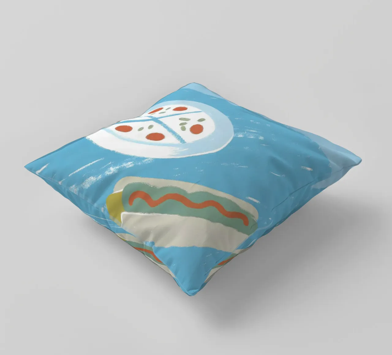 Pizza And Hotdog cuscino da PERSONAL TOUCH