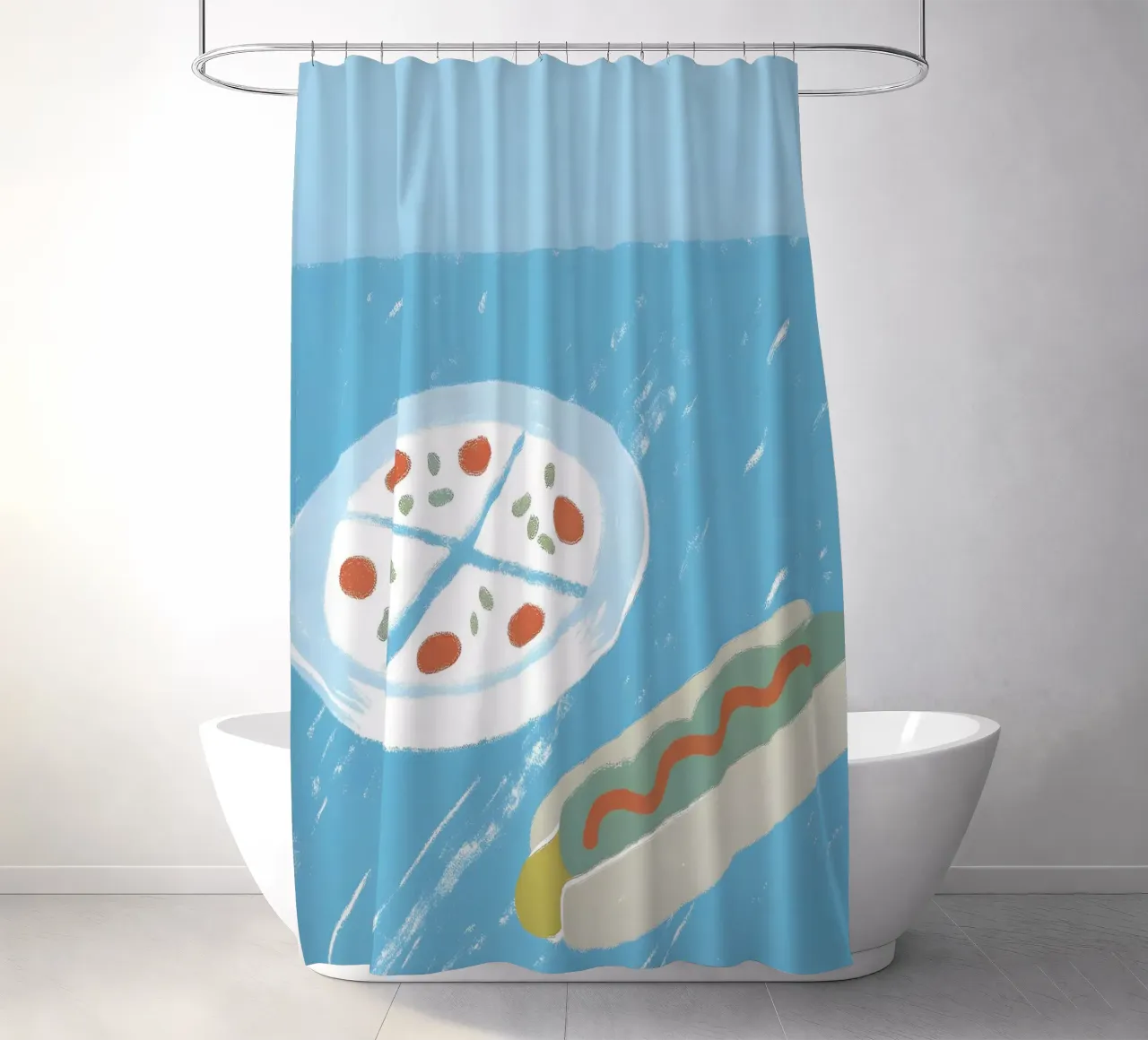 Pizza And Hotdog tenda da doccia da PERSONAL TOUCH