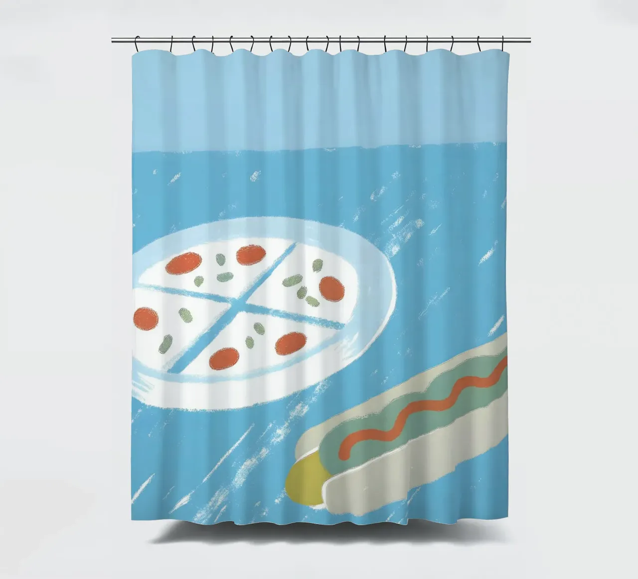 Pizza And Hotdog tenda da doccia da PERSONAL TOUCH