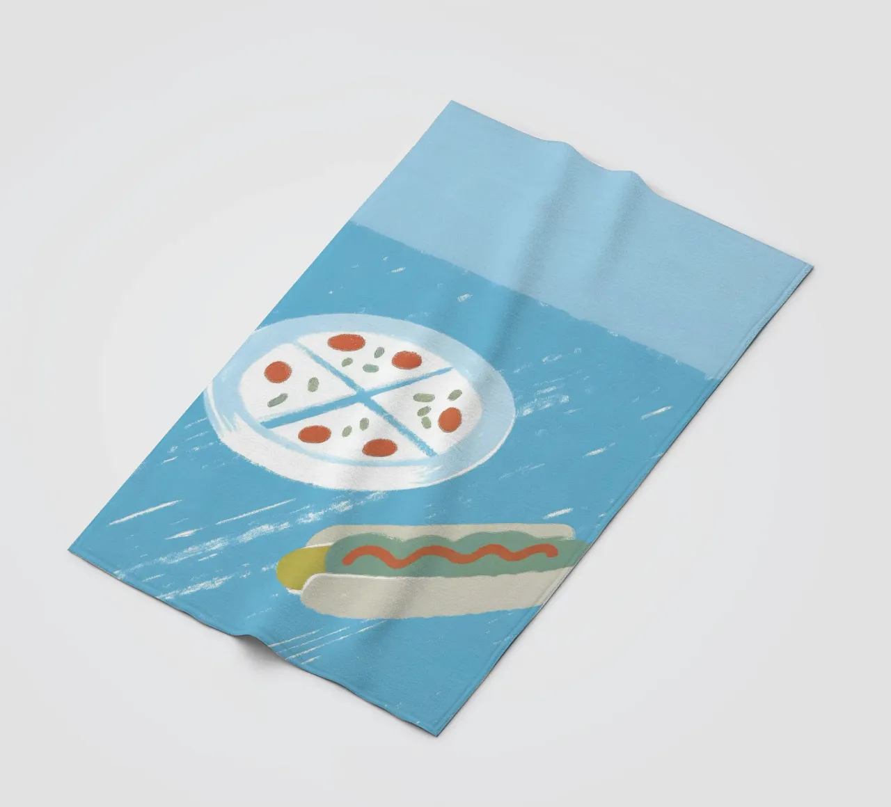 Pizza And Hotdog coperta in pile da PERSONAL TOUCH