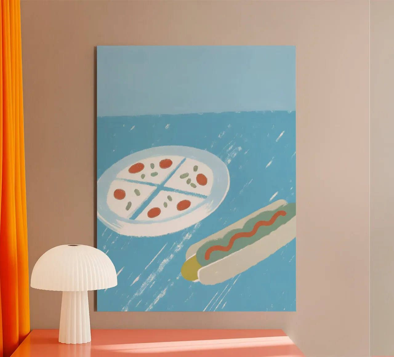 Pizza And Hotdog alluminio dibond da PERSONAL TOUCH