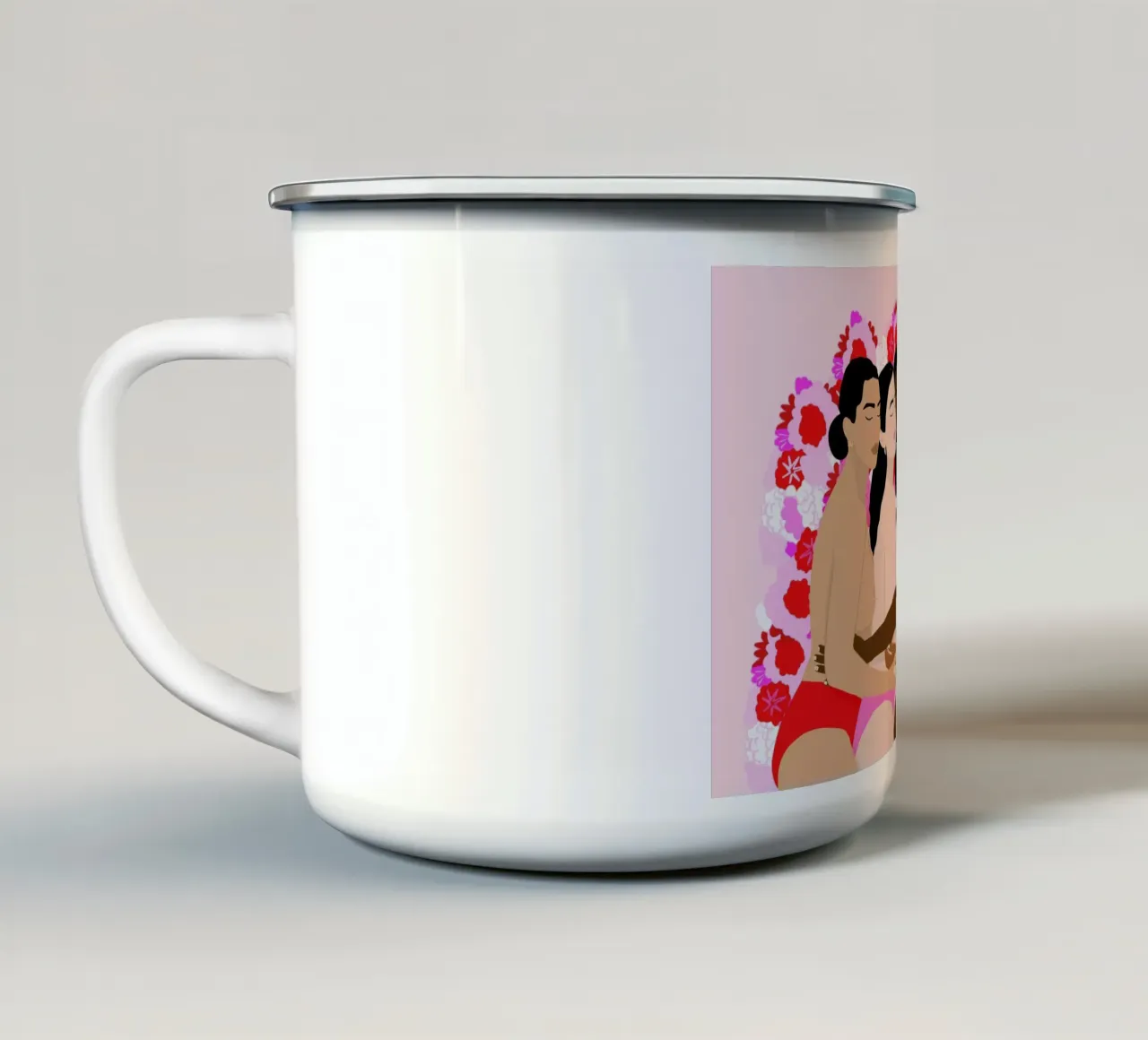 Unity mug en émail de Céleste Wallaert