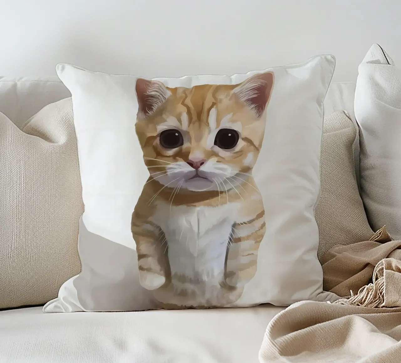 gatto gattino in piedi animale domestico cuscino da Paul Vasquez