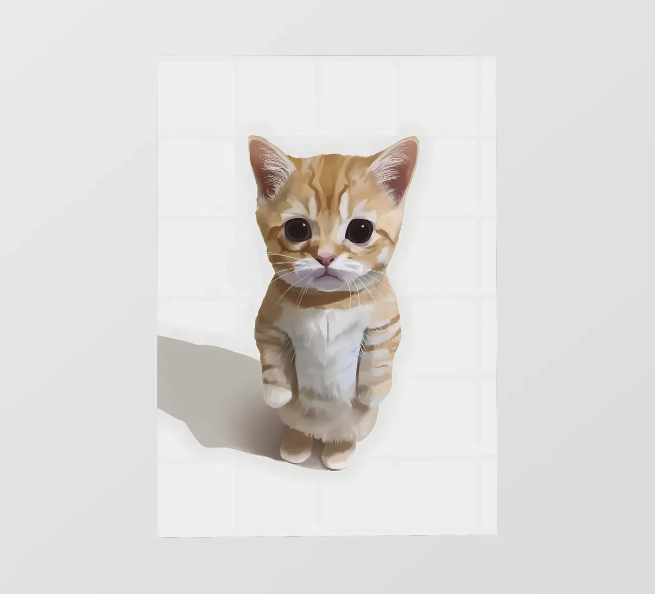gatto gattino in piedi animale domestico telo in pvc da Paul Vasquez