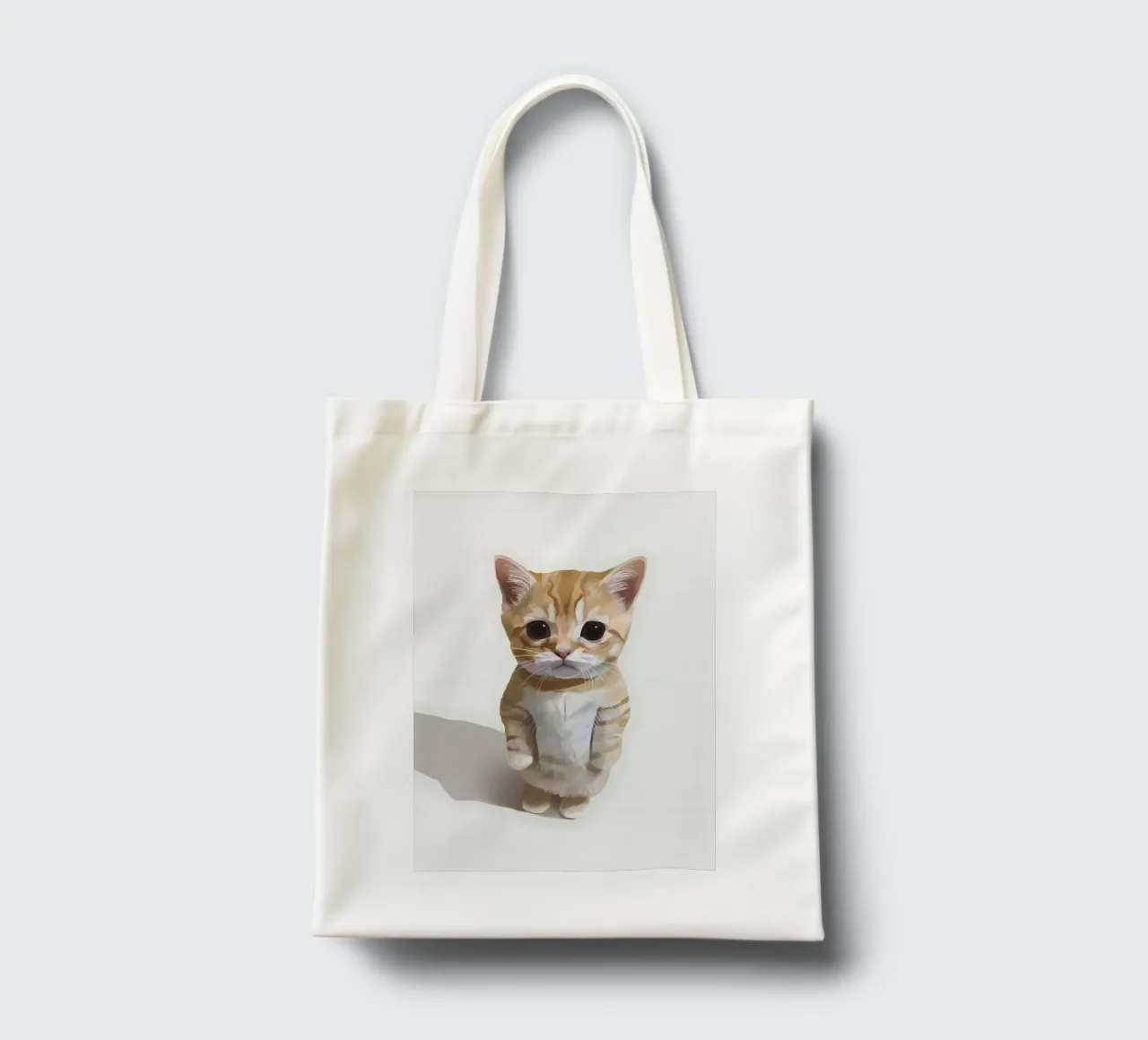cat kitten standing animal pet tote bag by Paul Vasquez