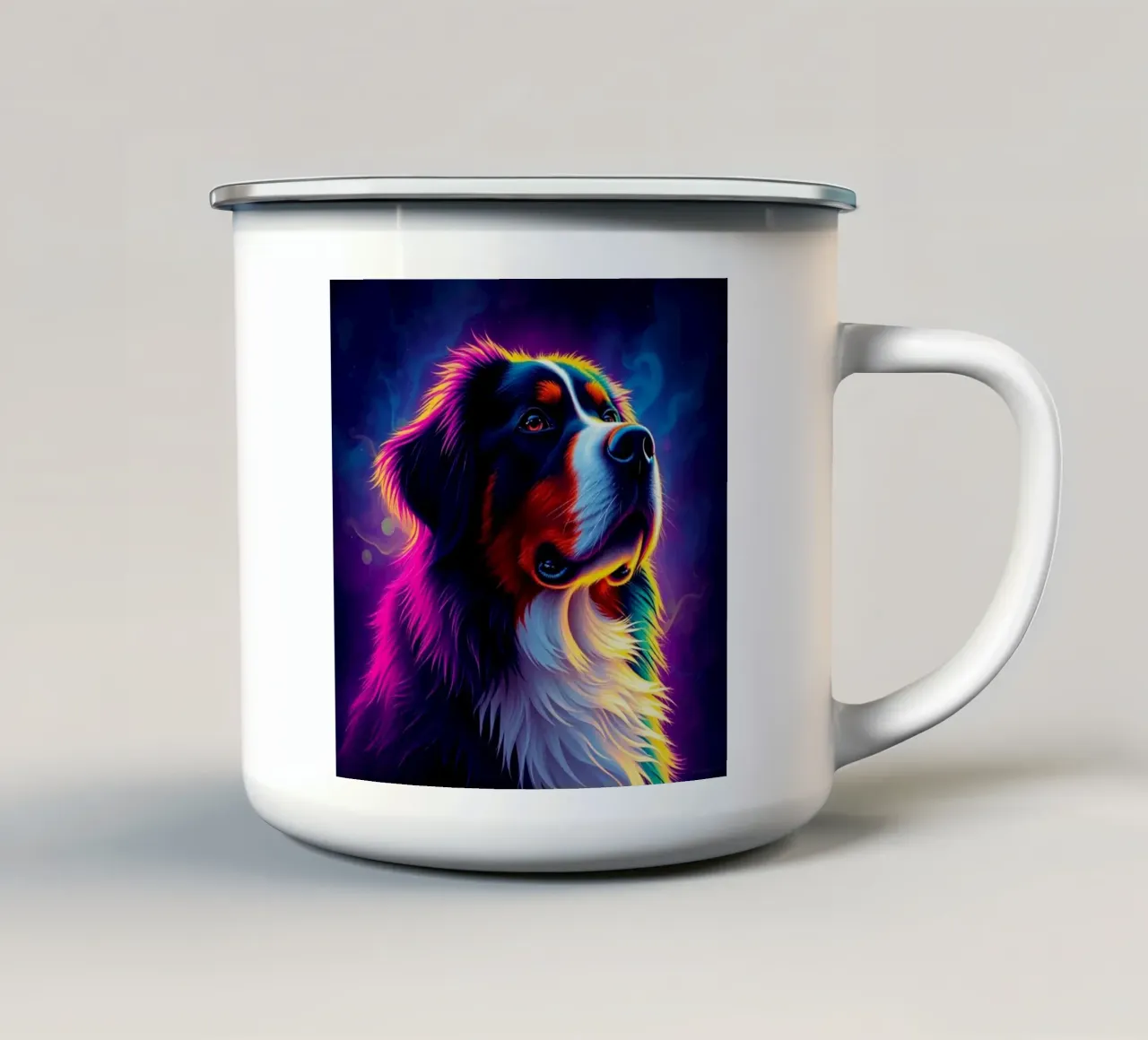 Bellissimo cane da montagna bernese #138 tazza in smalto da Yumis.Beargang.and.Me