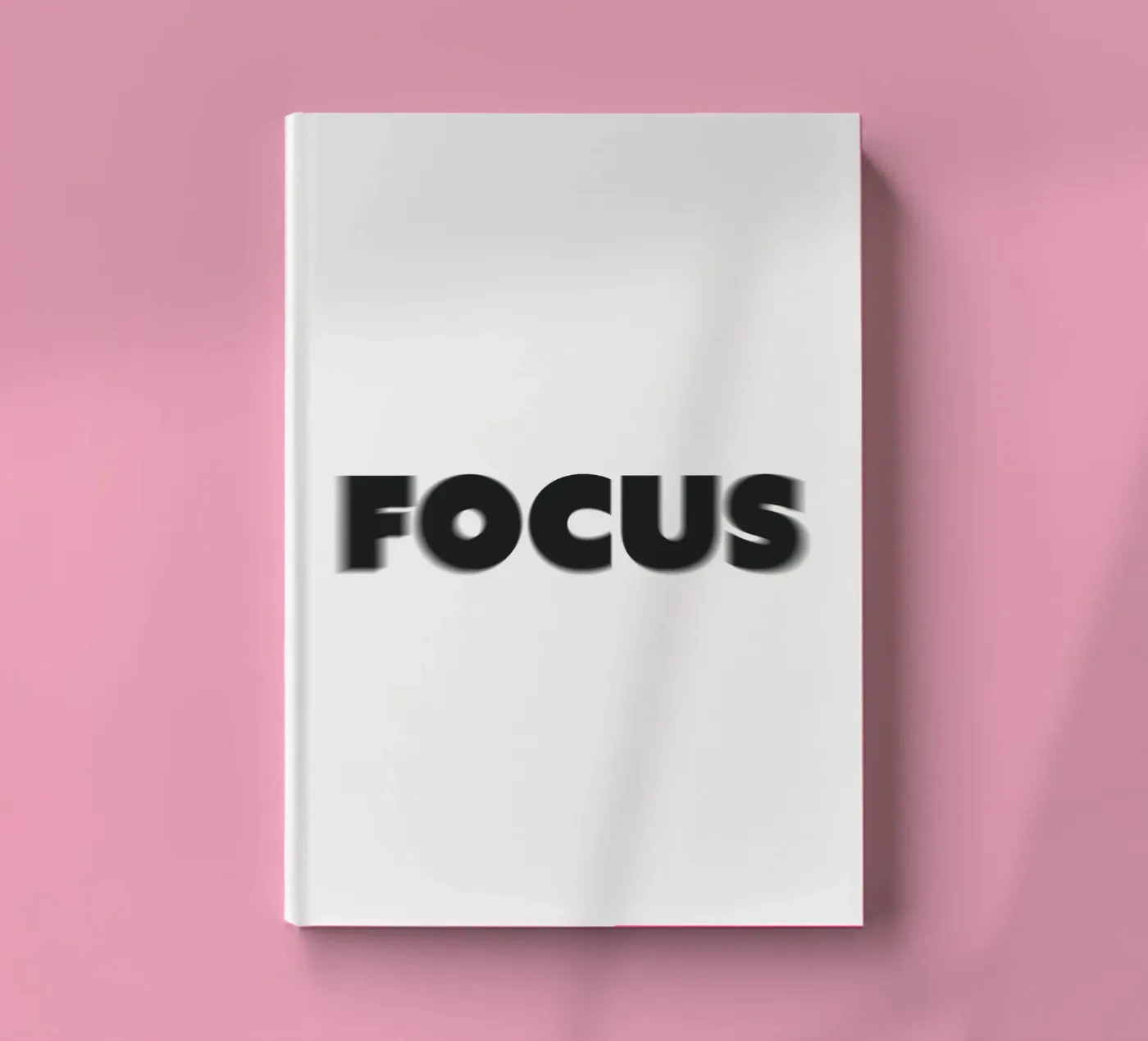 Focus Blurry Effect Text notebook by Paigaam Studio
